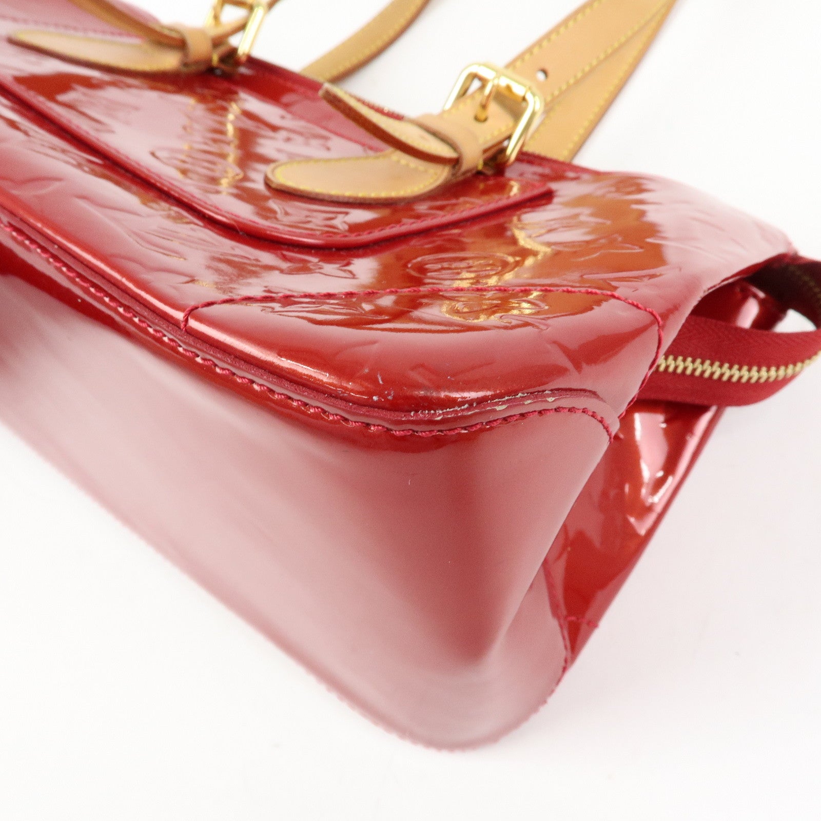 Louis Vuitton Vernis Rosewood Avenue Hand Bag Pomme d'Amour M93507