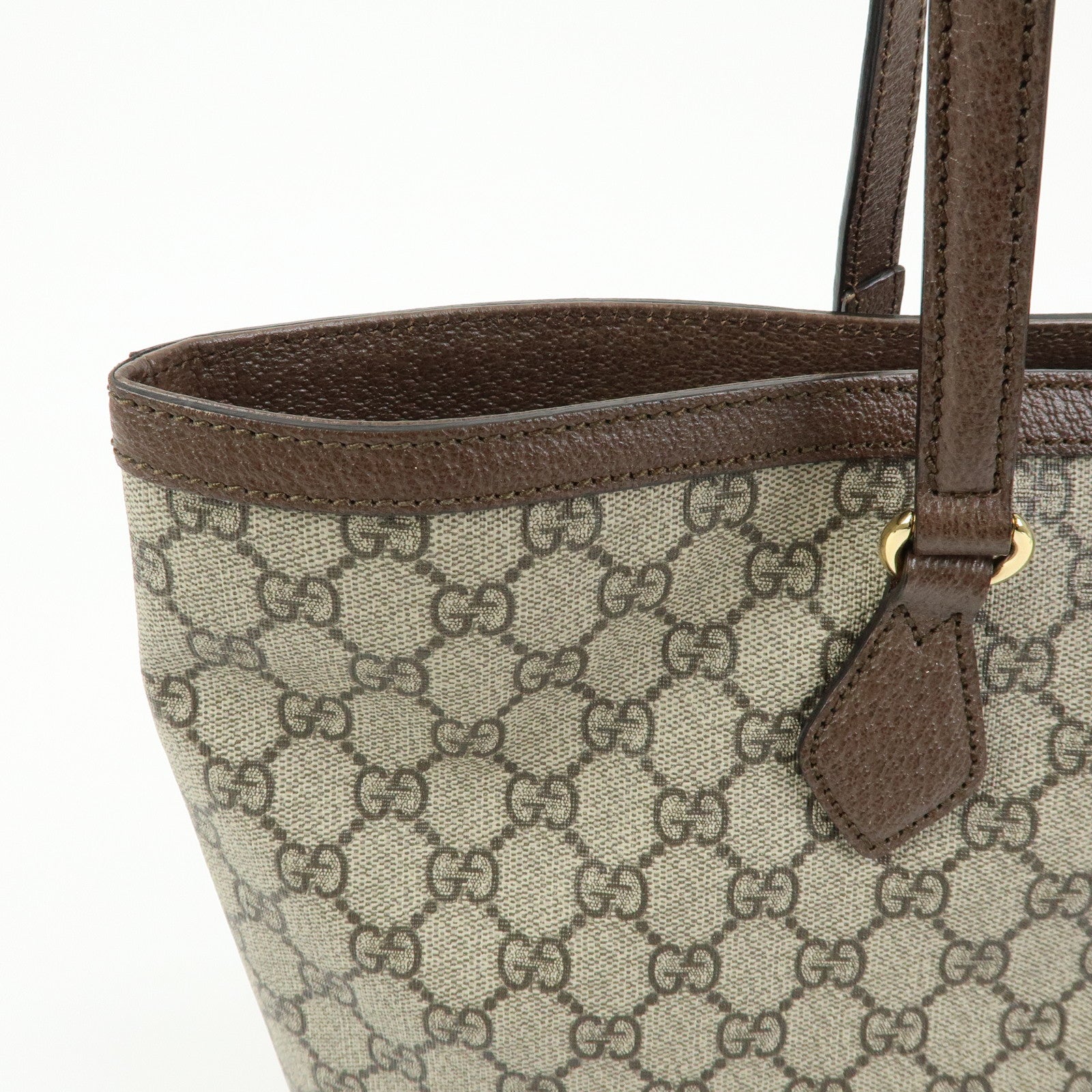GUCCI Ophidia Sherry GG Supreme Leather Medium Tote Bag 631685