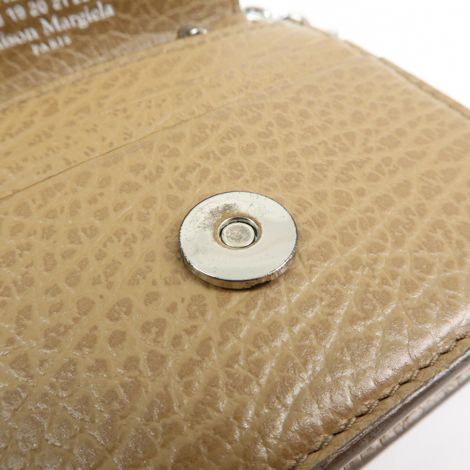 Maison Margiela Calf Leather 4 Stitch Mini Chain Wallet S56UI0148