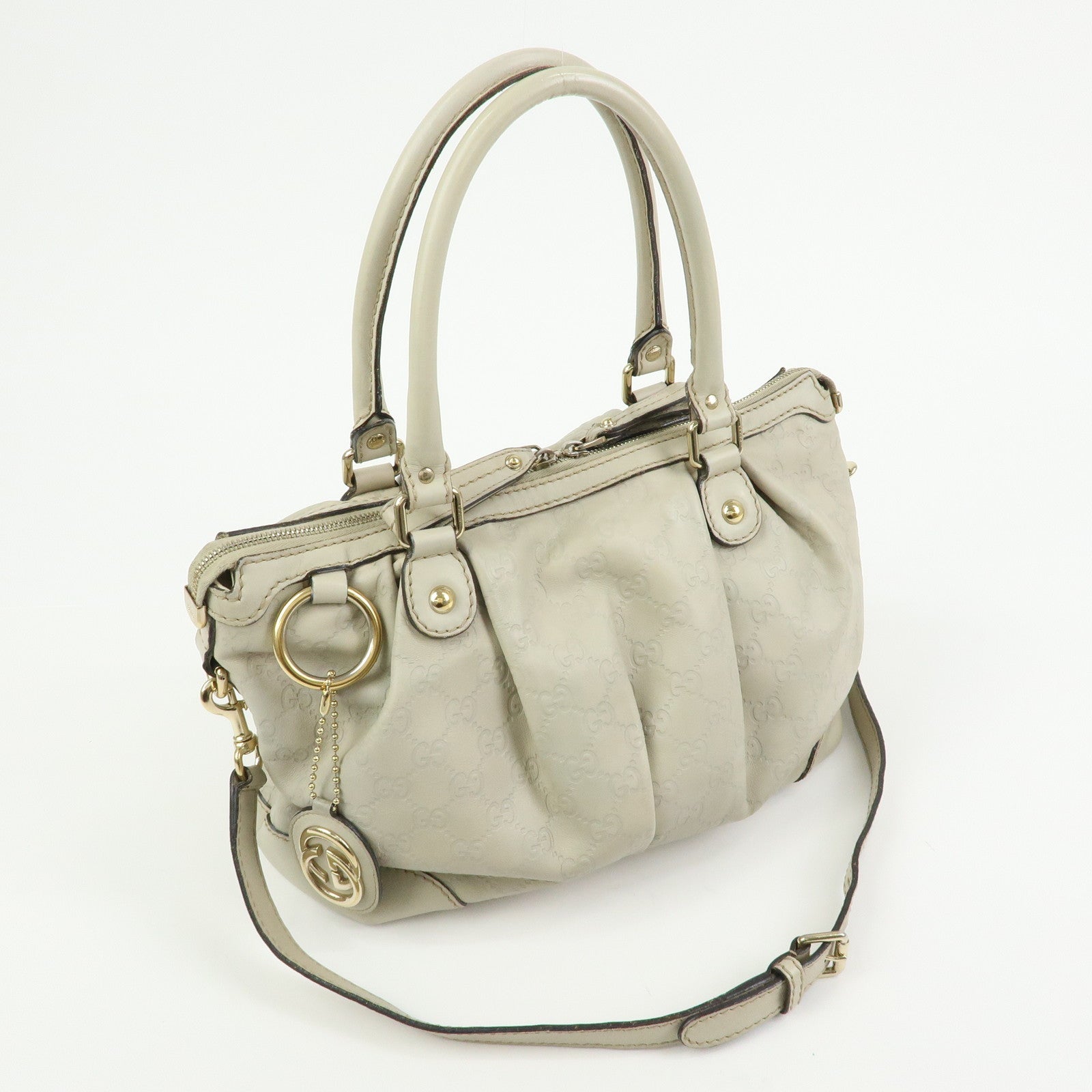 GUCCI Sukey Interlocking G Guccissima Leather 2Way Hand Bag 247902
