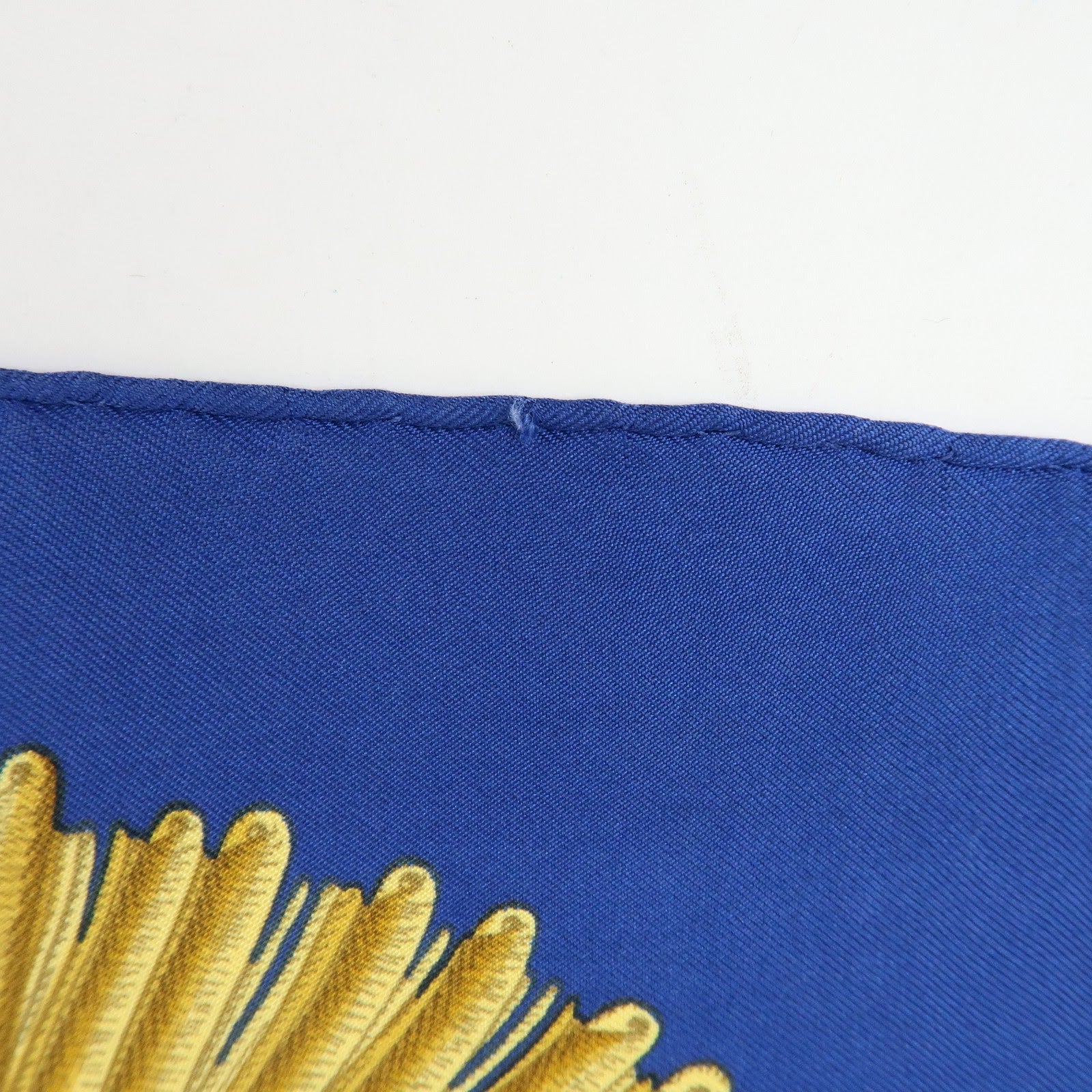HERMES Carre 90 Silk 100% Scarf Poste et Cavalerie Blue Yellow Red