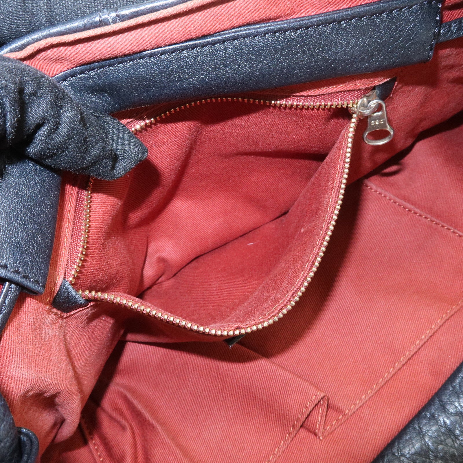 Chloe See By Chloe Cherry Leather 2Way Bag Hand Bag Black