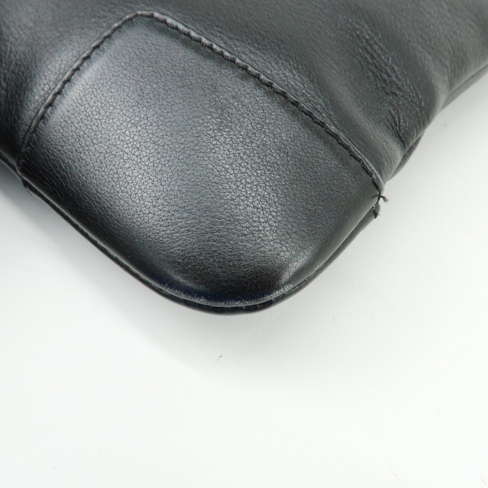 LOEWE Anagram Calf Leather Shoulder Bag Crossbody Bag Black