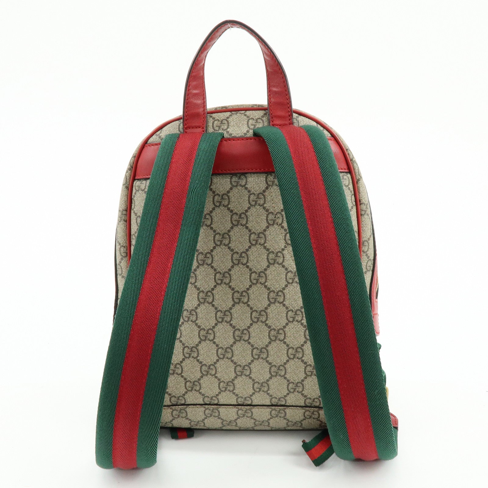 GUCCI Sherry GG Supreme Backpack Flower Snake Embroidery 427042
