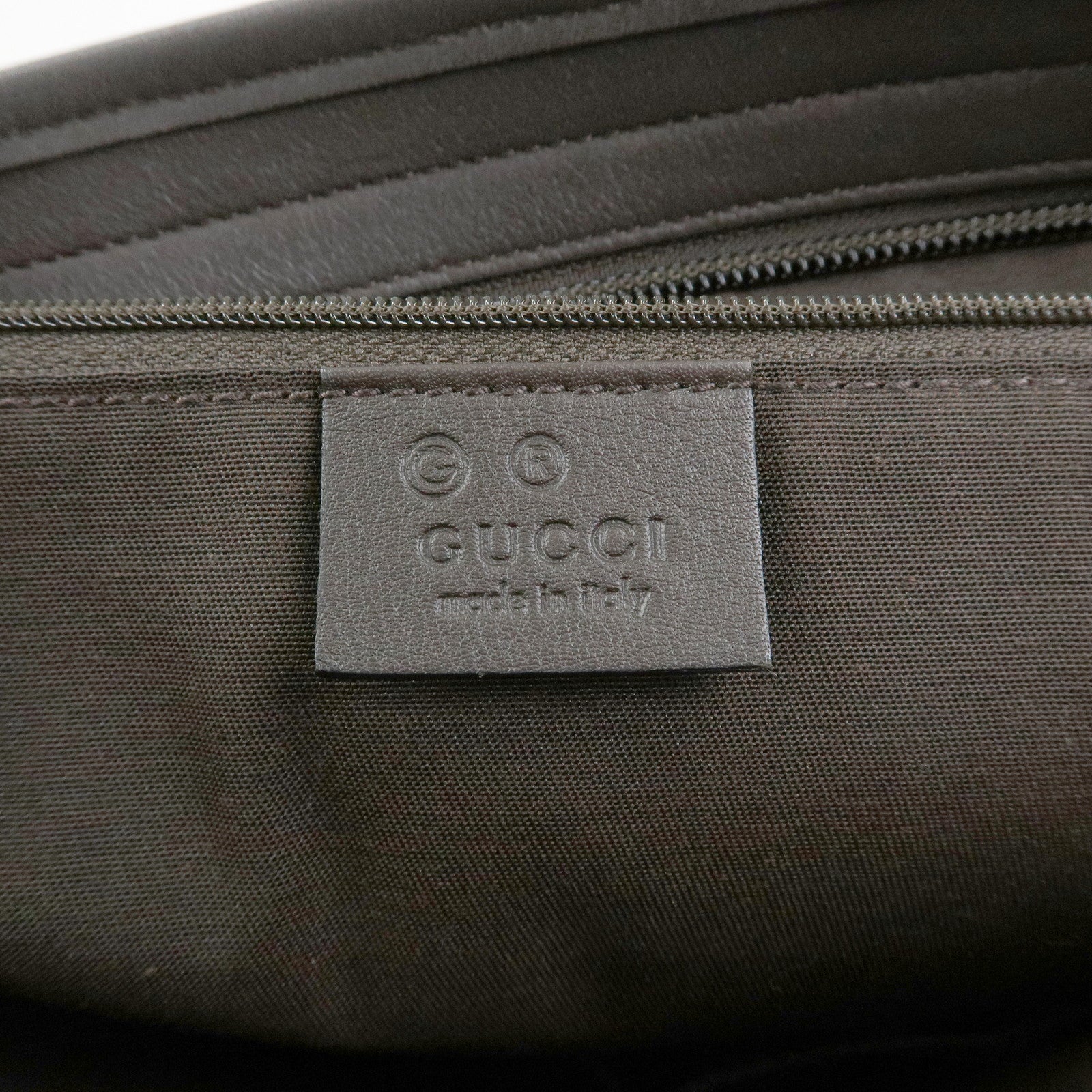 GUCCI GG Supreme Leather Shoulder Bag Beige Brown 388924