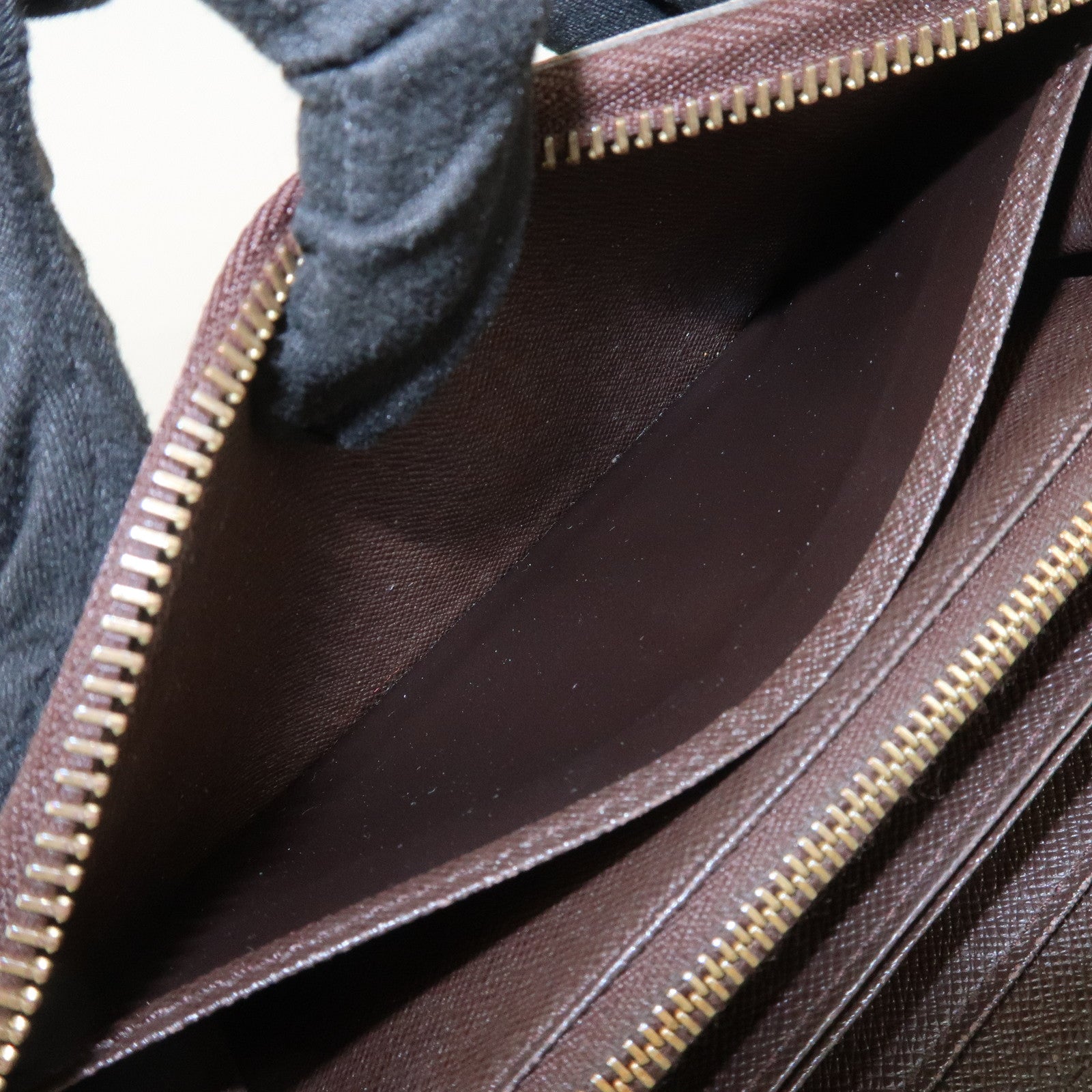 Louis Vuitton Damier Zippy Round Wallet Old Style Brown N60015