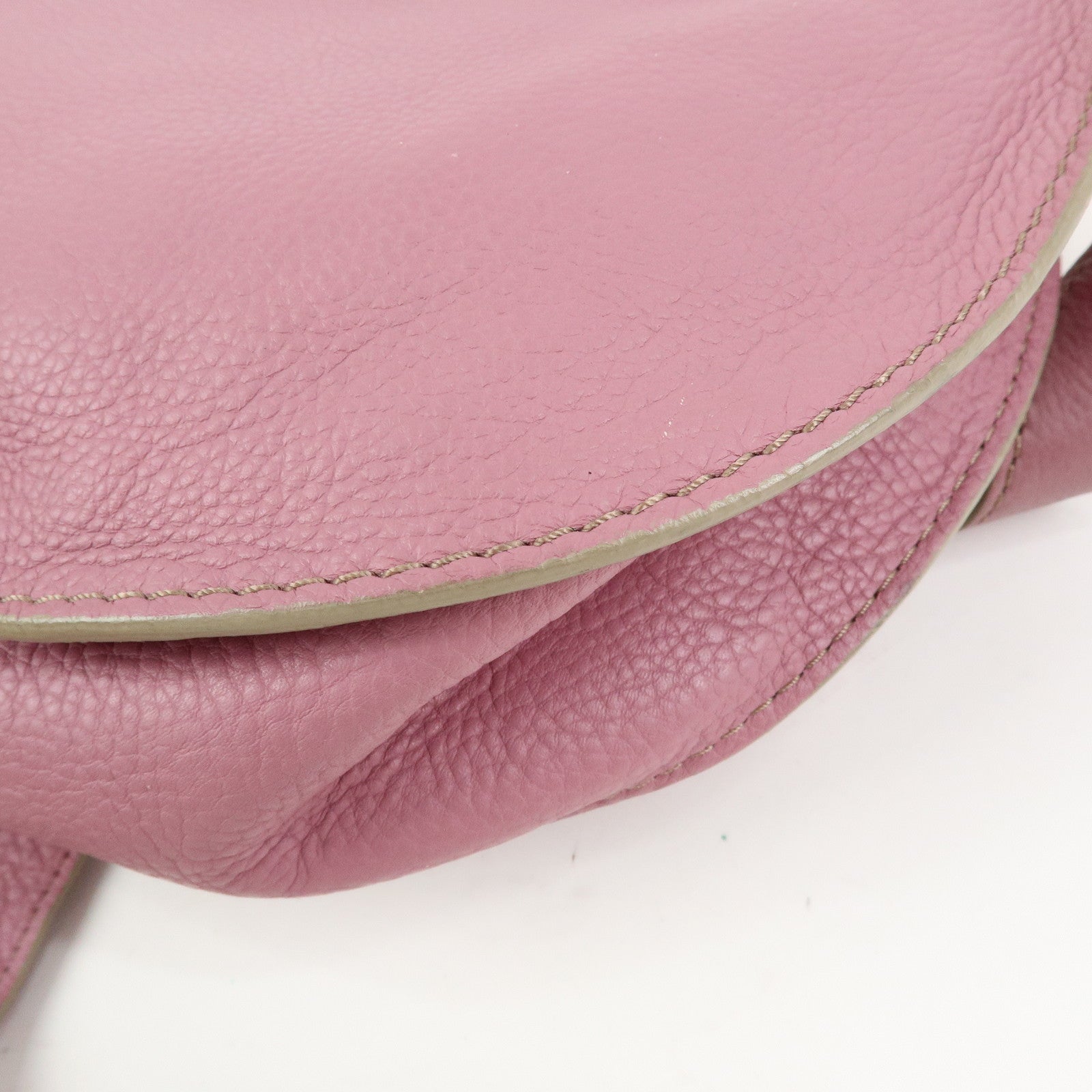 Chloe Marcie Leather Shoulder Bag Crossbody Bag Purple