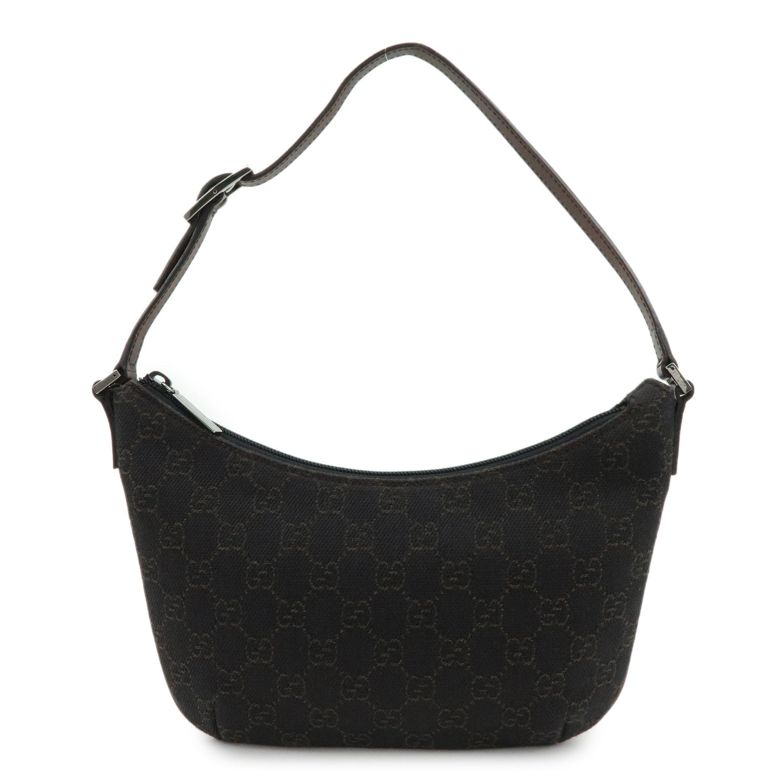 GUCCI GG Monogram Canvas Leather Hand Bag Shoulder Bag Brown 32160