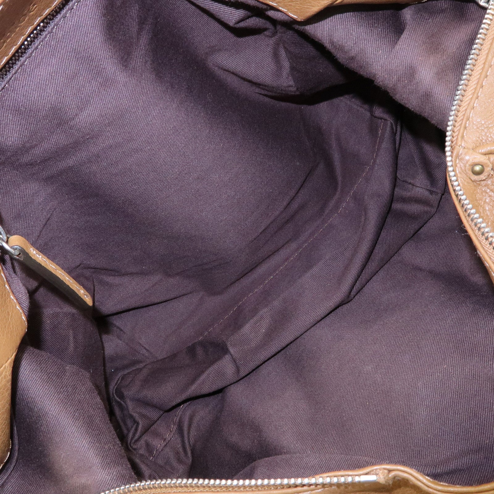 Chloe Paddington Leather Shoulder Bag Boston Bag Brown