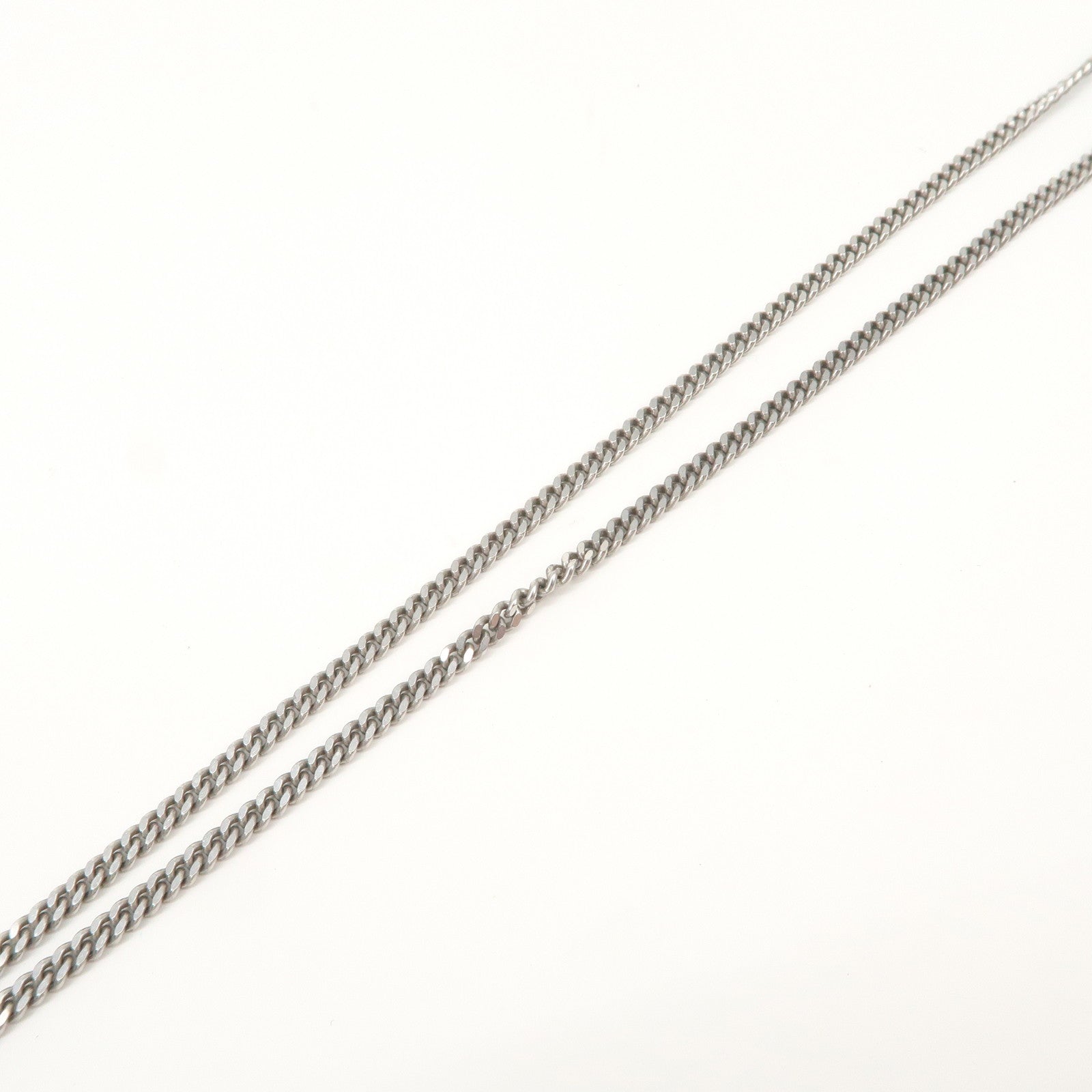 Christian Dior CD Logo Metal SV925 Necklace Silver