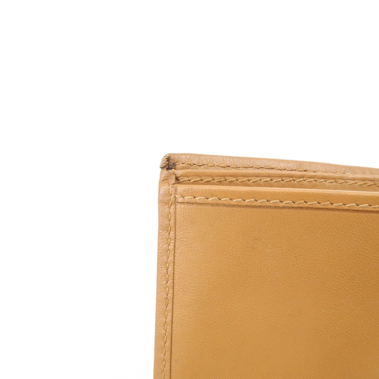 CELINE Macadam PVC Leather Bi-Fold Compact Wallet Brown