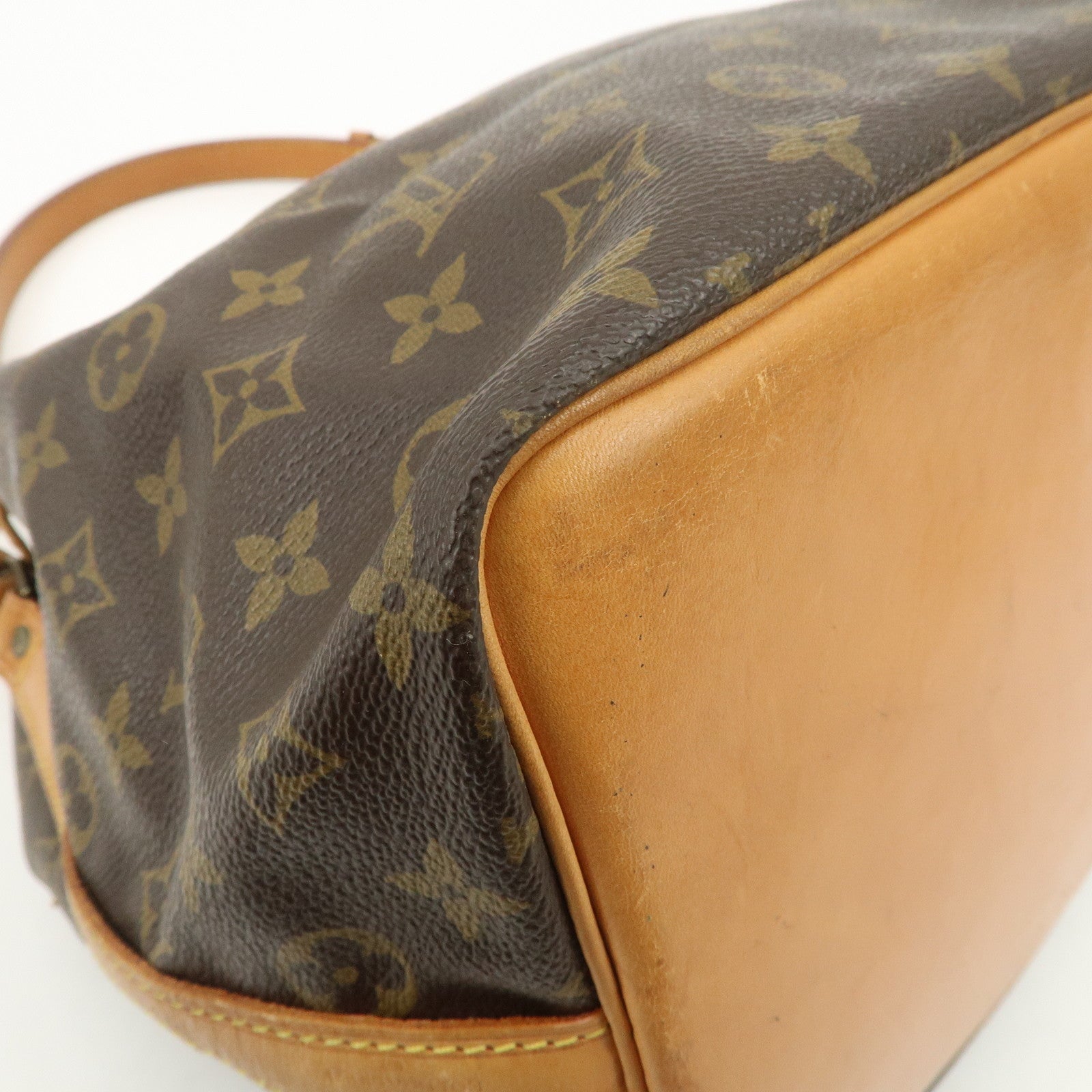 Louis Vuitton Monogram Canvas Petit Noe Shoulder Bag Brown M42226