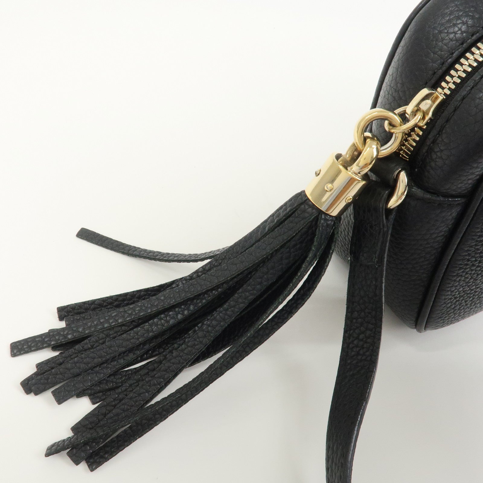 GUCCI SOHO Leather Shoulder Bag Crossbody Bag Black 308364