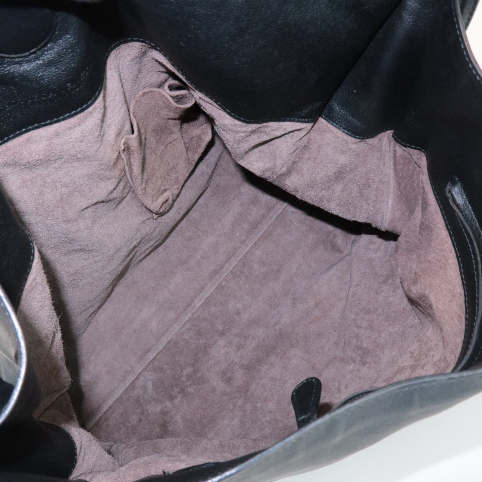 BOTTEGA VENETA Intrecciato Leather Shoulder Bag Black