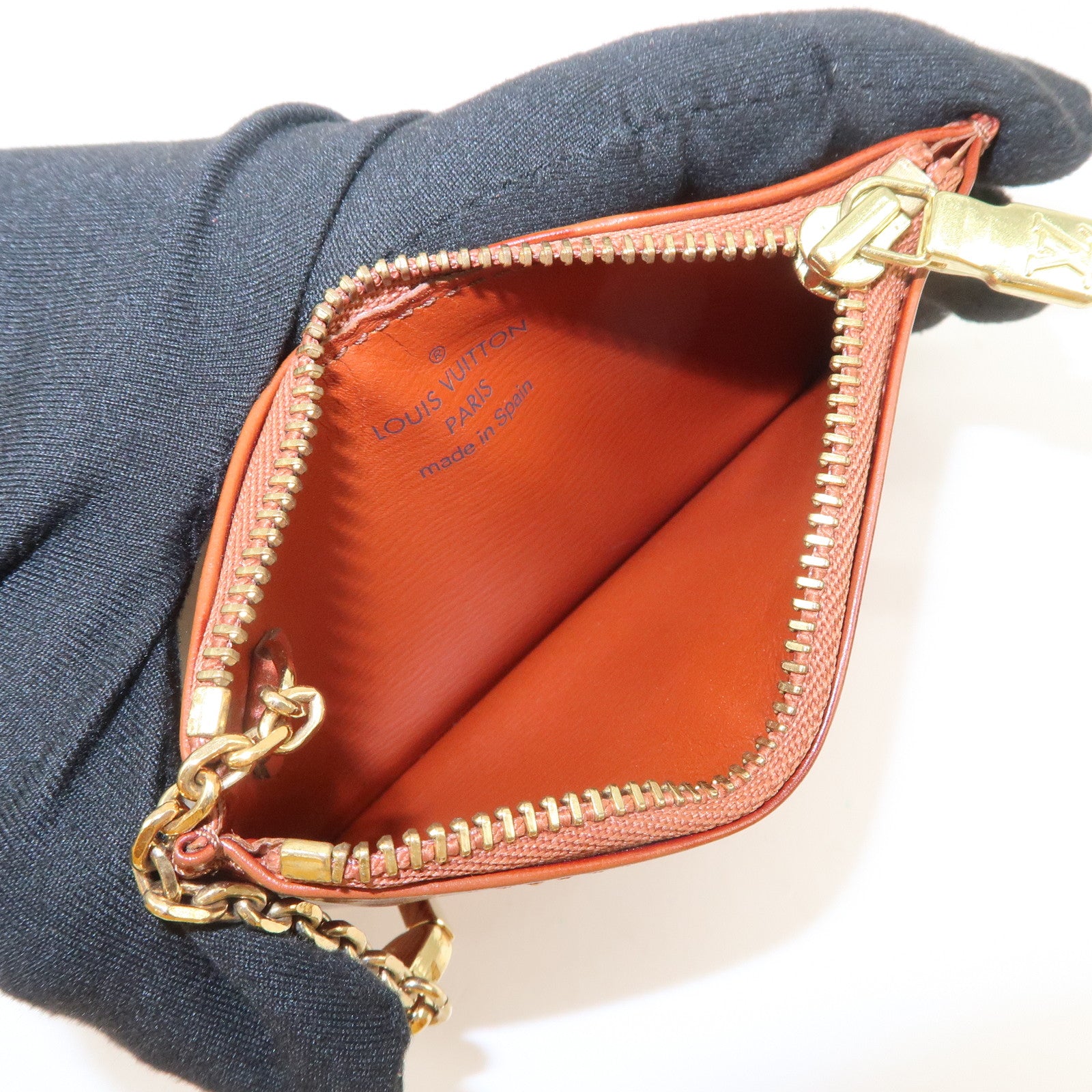 Louis Vuitton Epi Pochette Cles Coin Case Kenya Brown M63803