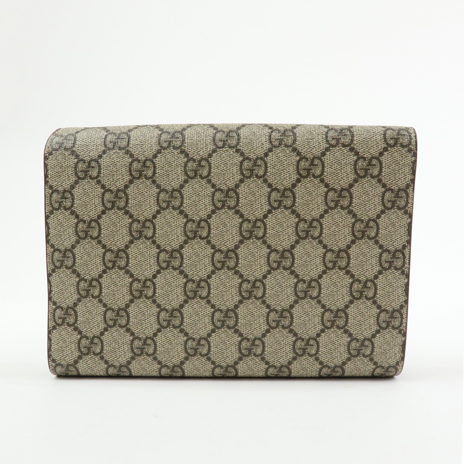 GUCCI Dionysus GG Supreme Chain Shoulder Bag Beige 401231