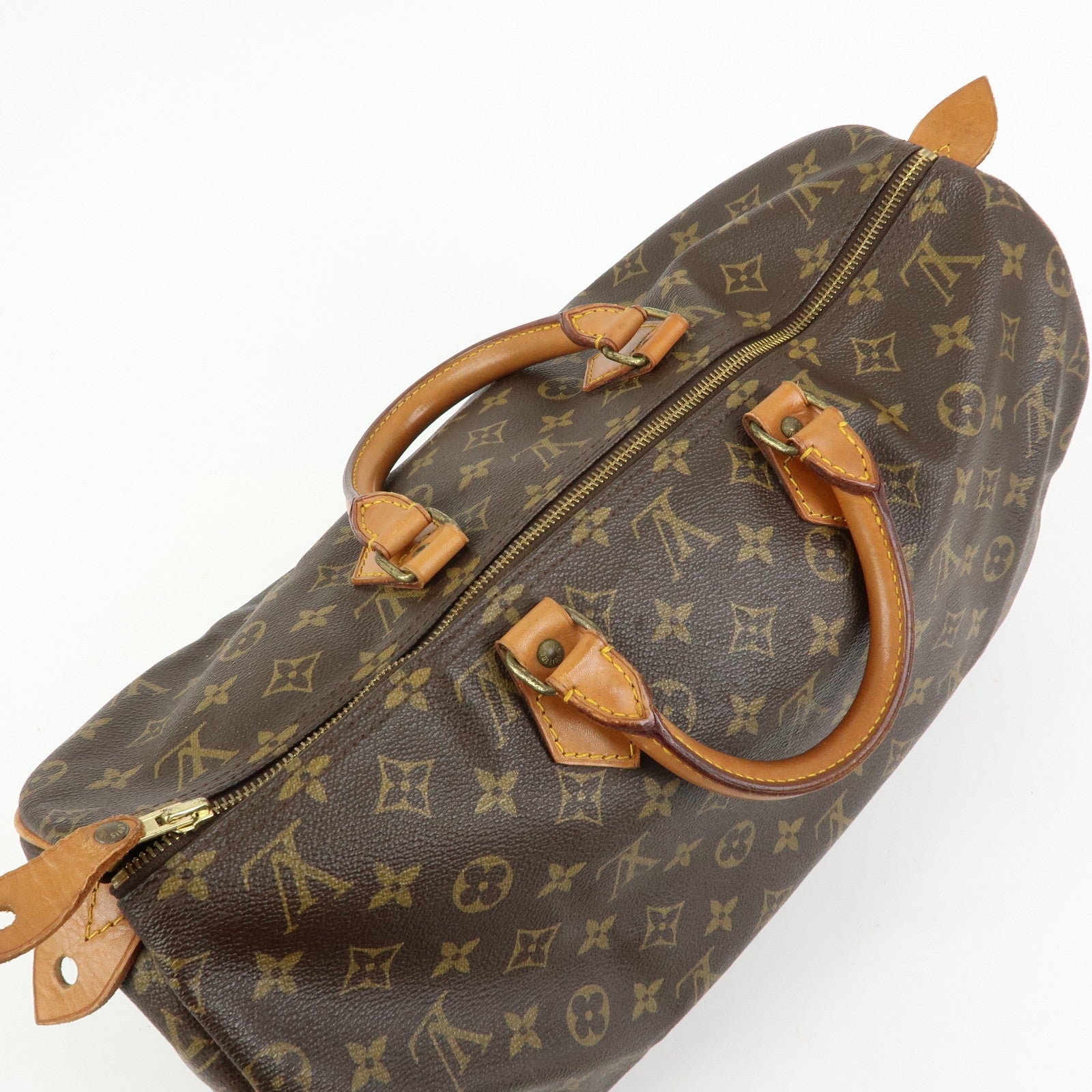 Louis Vuitton Monogram Speedy 40 Hand Bag Boston Bag Brown M41522