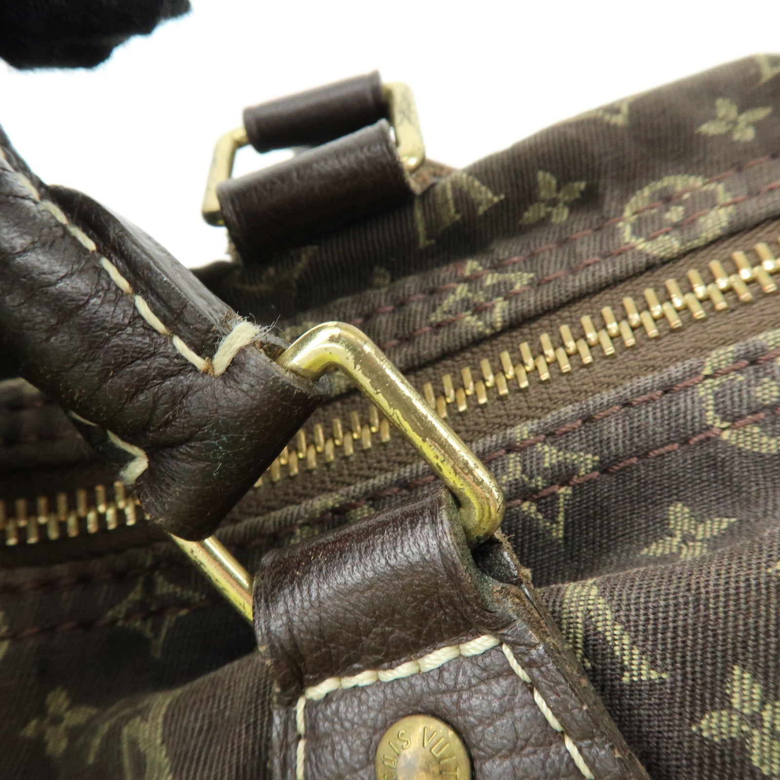 Louis Vuitton Monogram Mini Lin Speedy 30 Boston Bag Ebene M95224