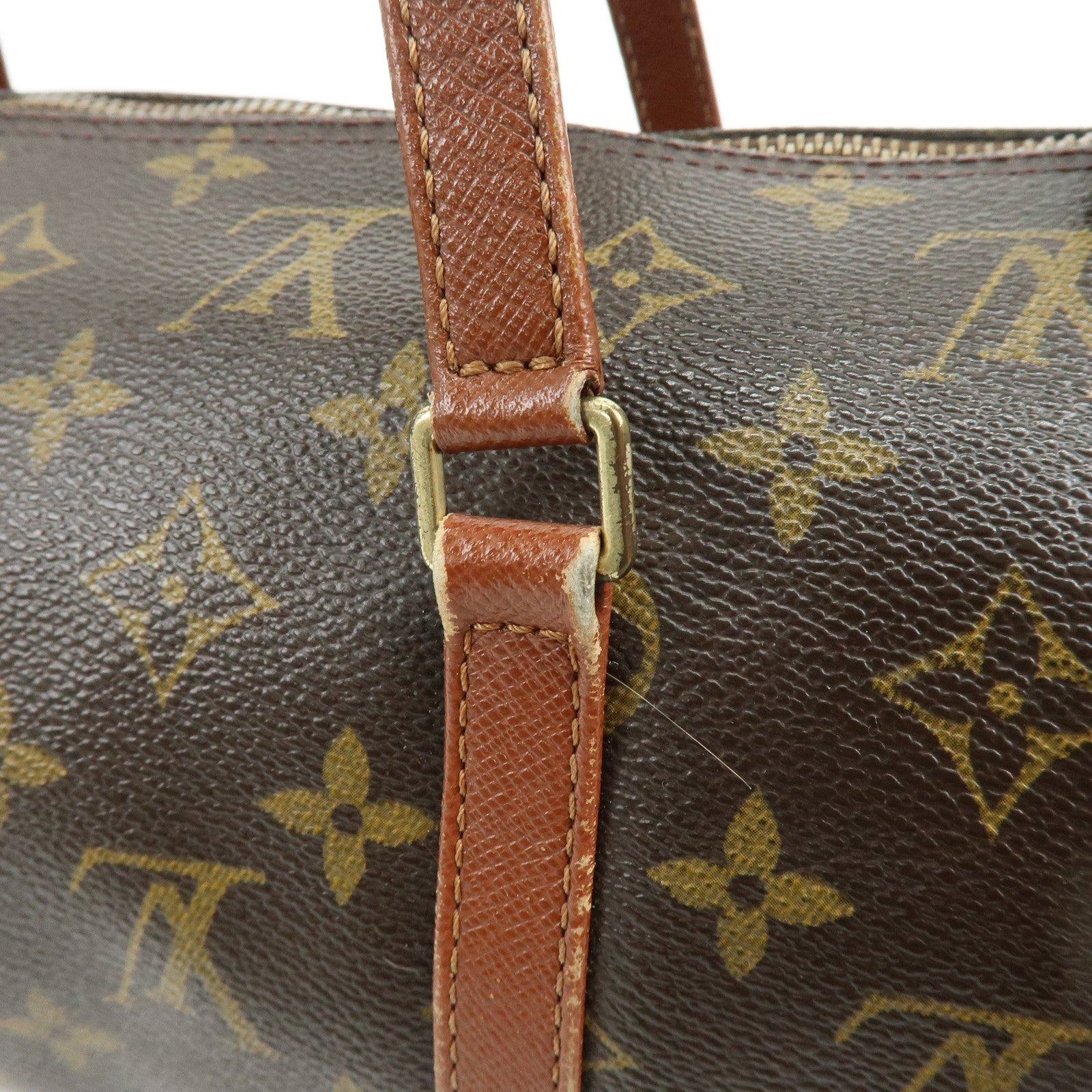 Louis Vuitton Monogram Papillon 30 Hand Bag Brown M51365