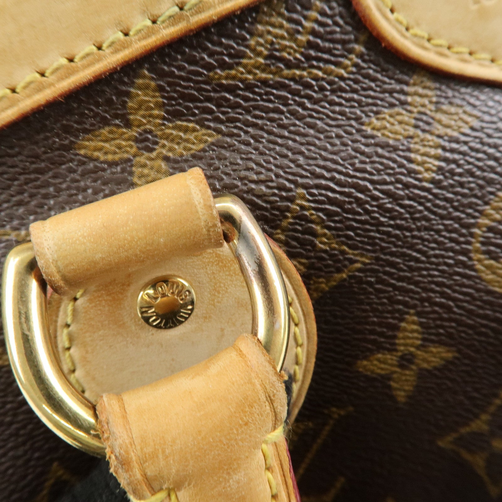 Louis Vuitton Monogram Canvas Tivoli PM Hand Bag Brown M40143 Used