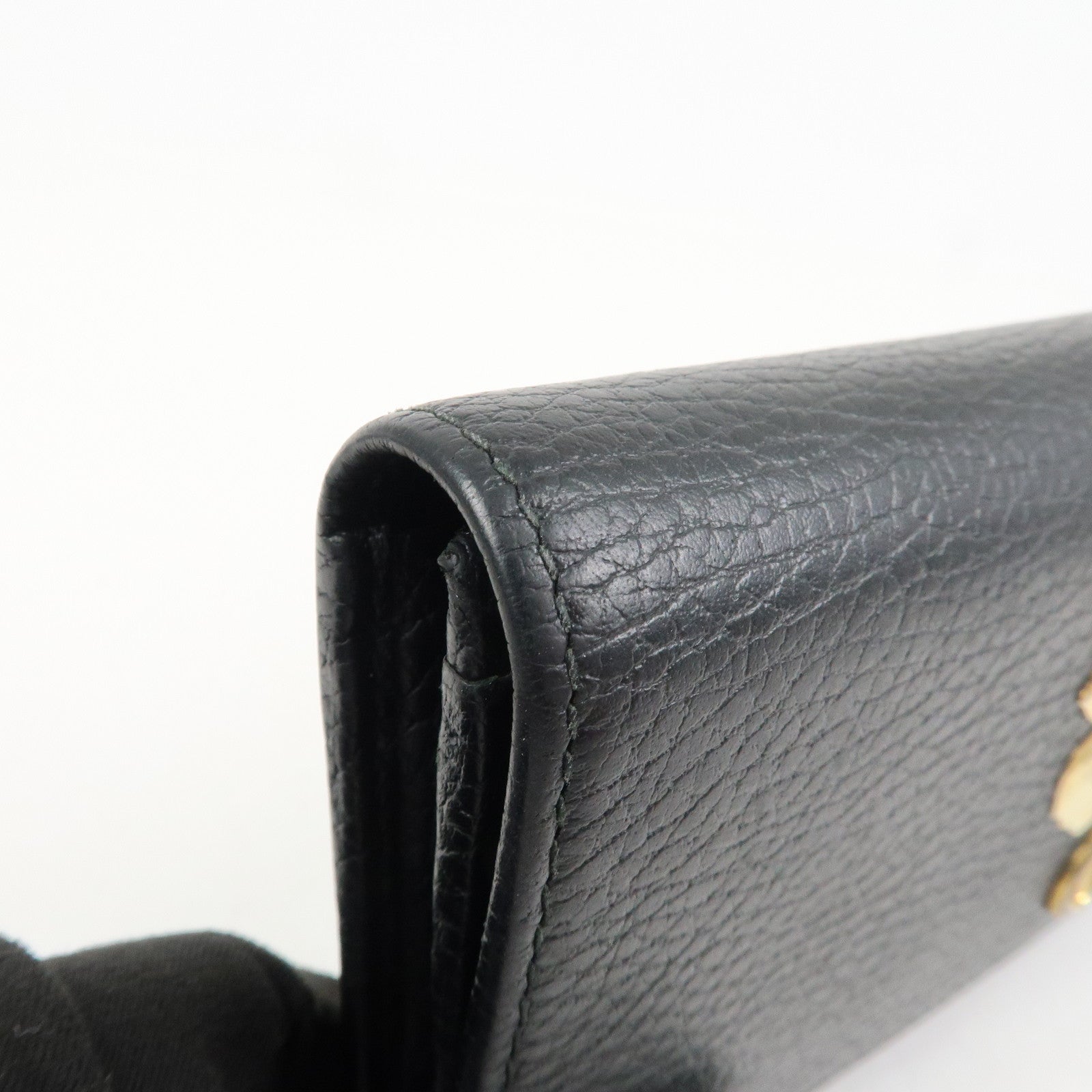 GUCCI Set Of 2 Suede Leather Bi-Fold Long Wallet 499359 153211