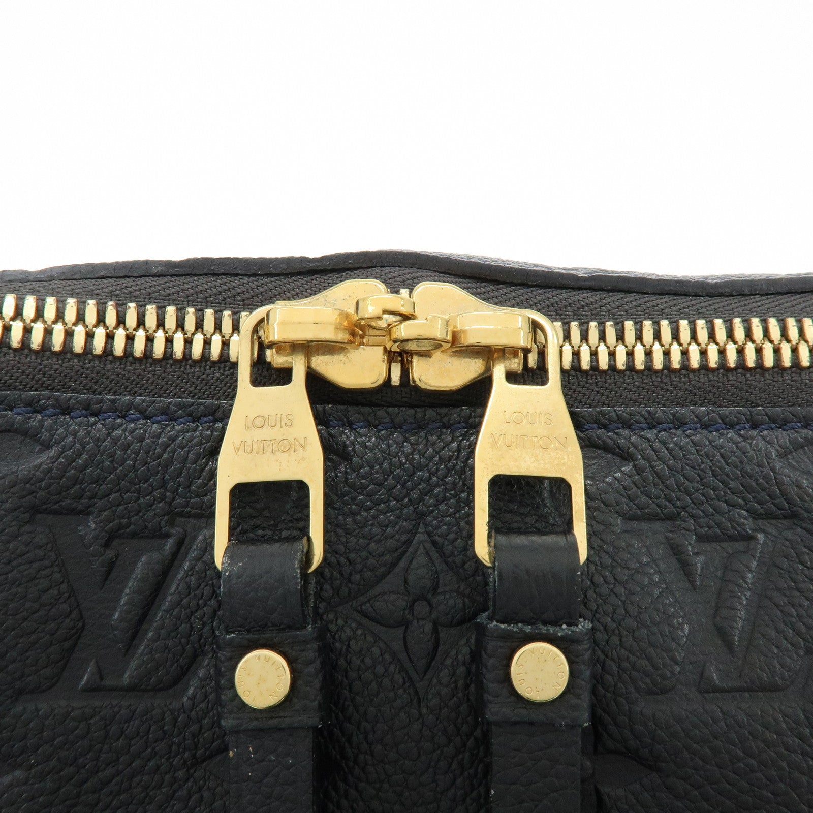 Louis Vuitton Monogram Empreinte Luminuse PM Tote Bag Navy M93410