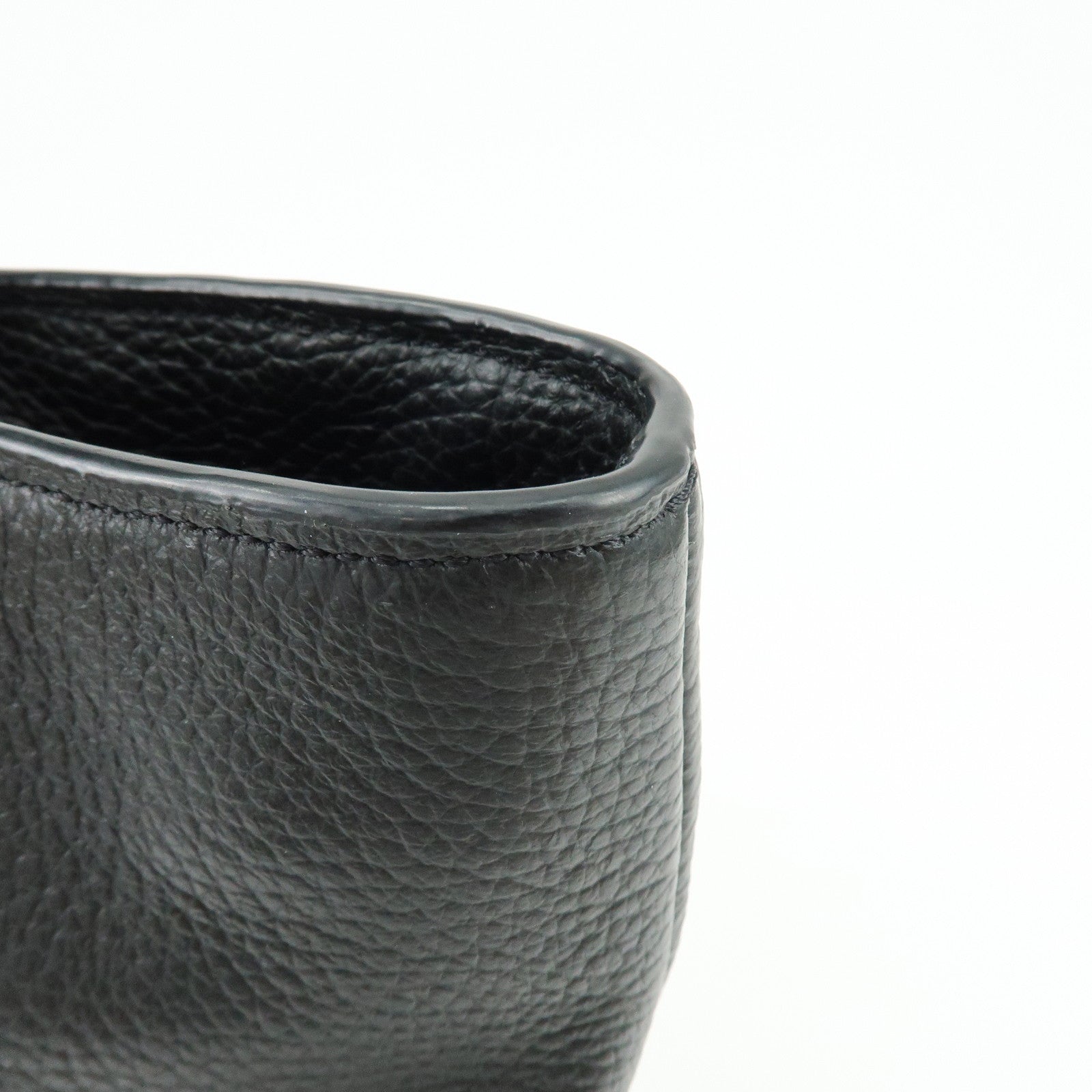 COACH Leather Tote Bag Hand Bag Shoulder Bag Black