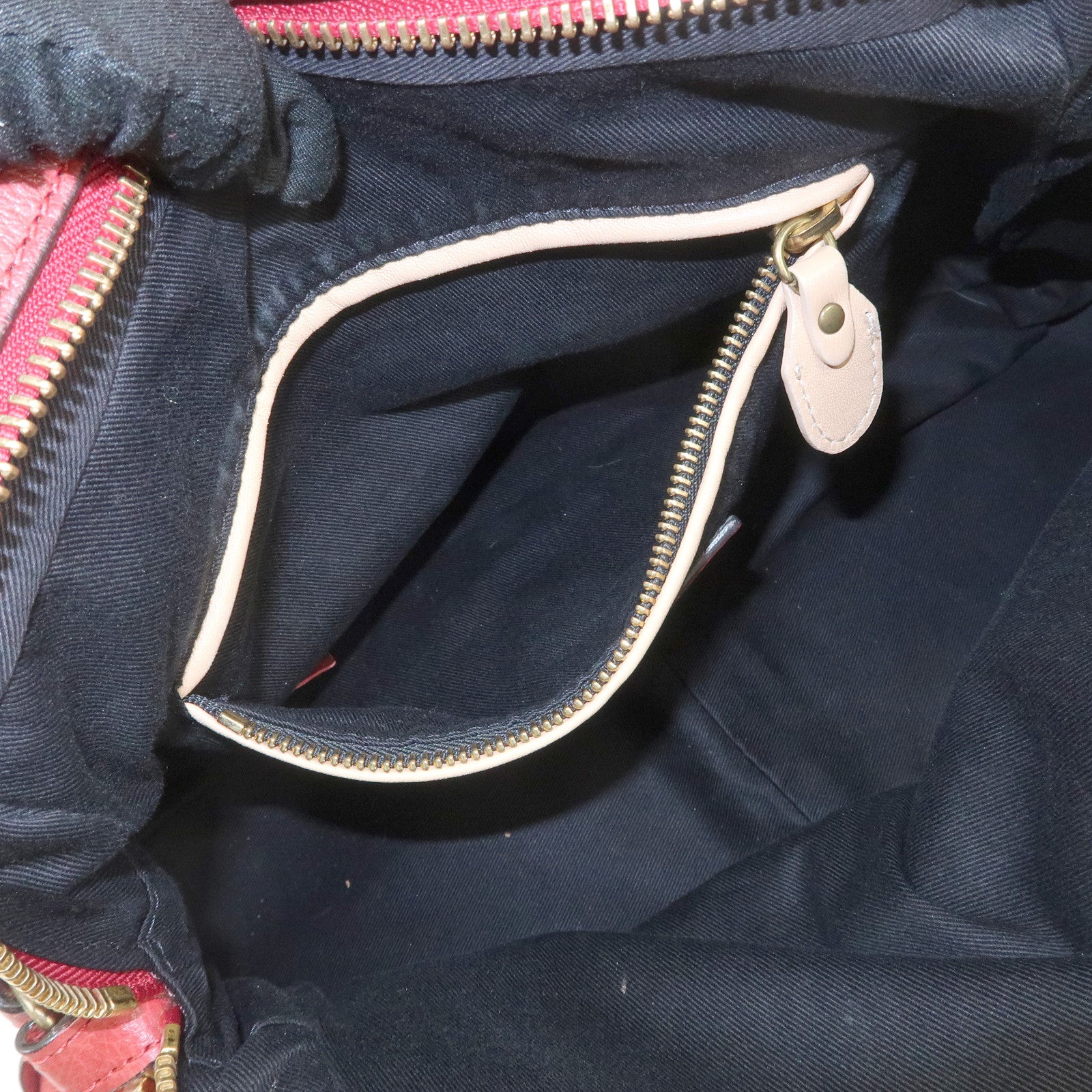 Chloe Paraty Leather 2Way Bag Shoulder Bag Hand Bag Red