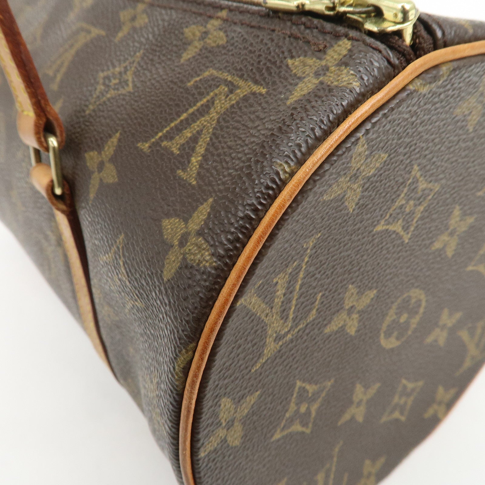 Louis Vuitton Monogram Papillon 30 Hand Bag Brown M51385