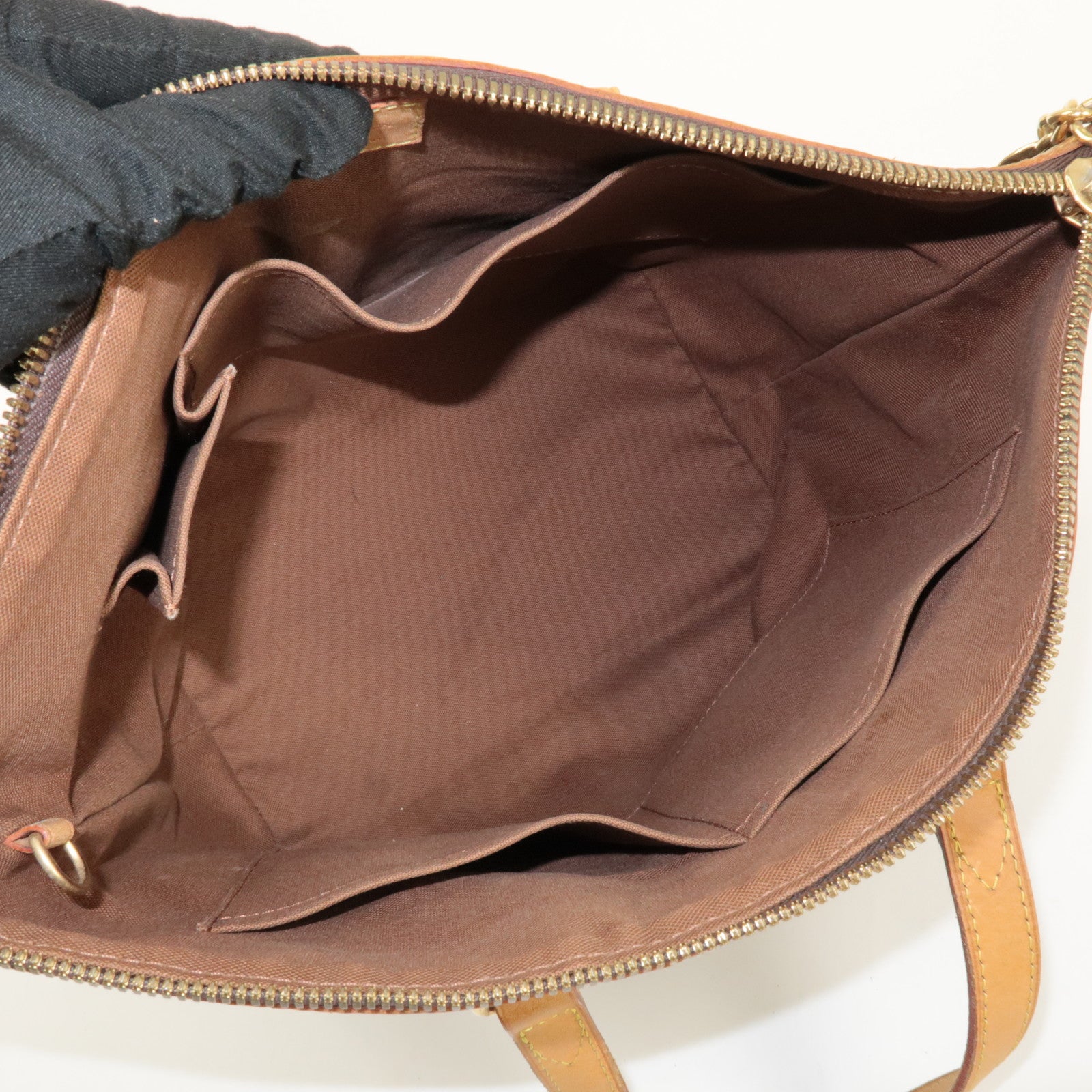 Louis Vuitton Monogram Palermo PM 2Way Hand Bag Brown M40145