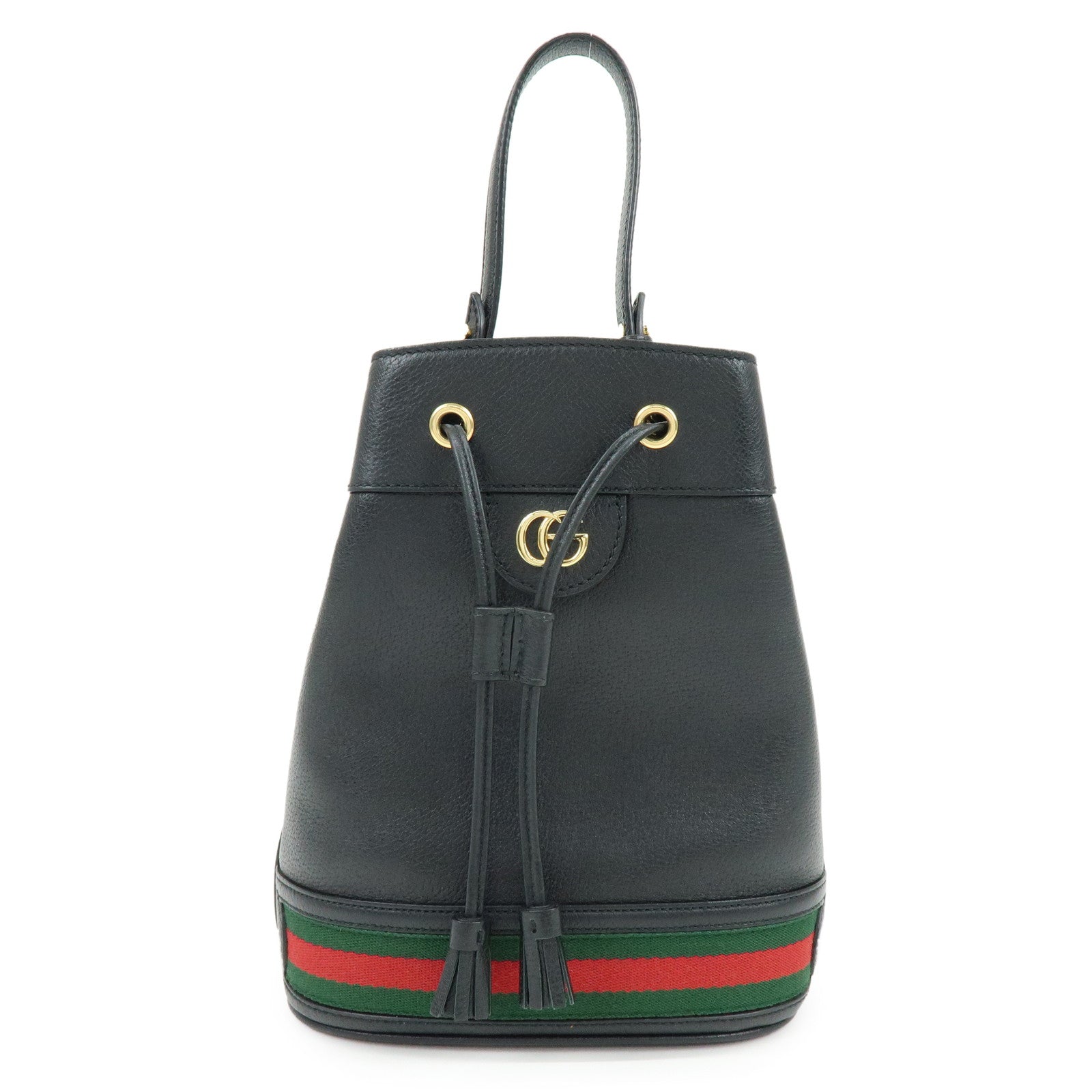 GUCCI Ophidia Sherry GG Marmont 2way Bucket Bag Small Black 610846