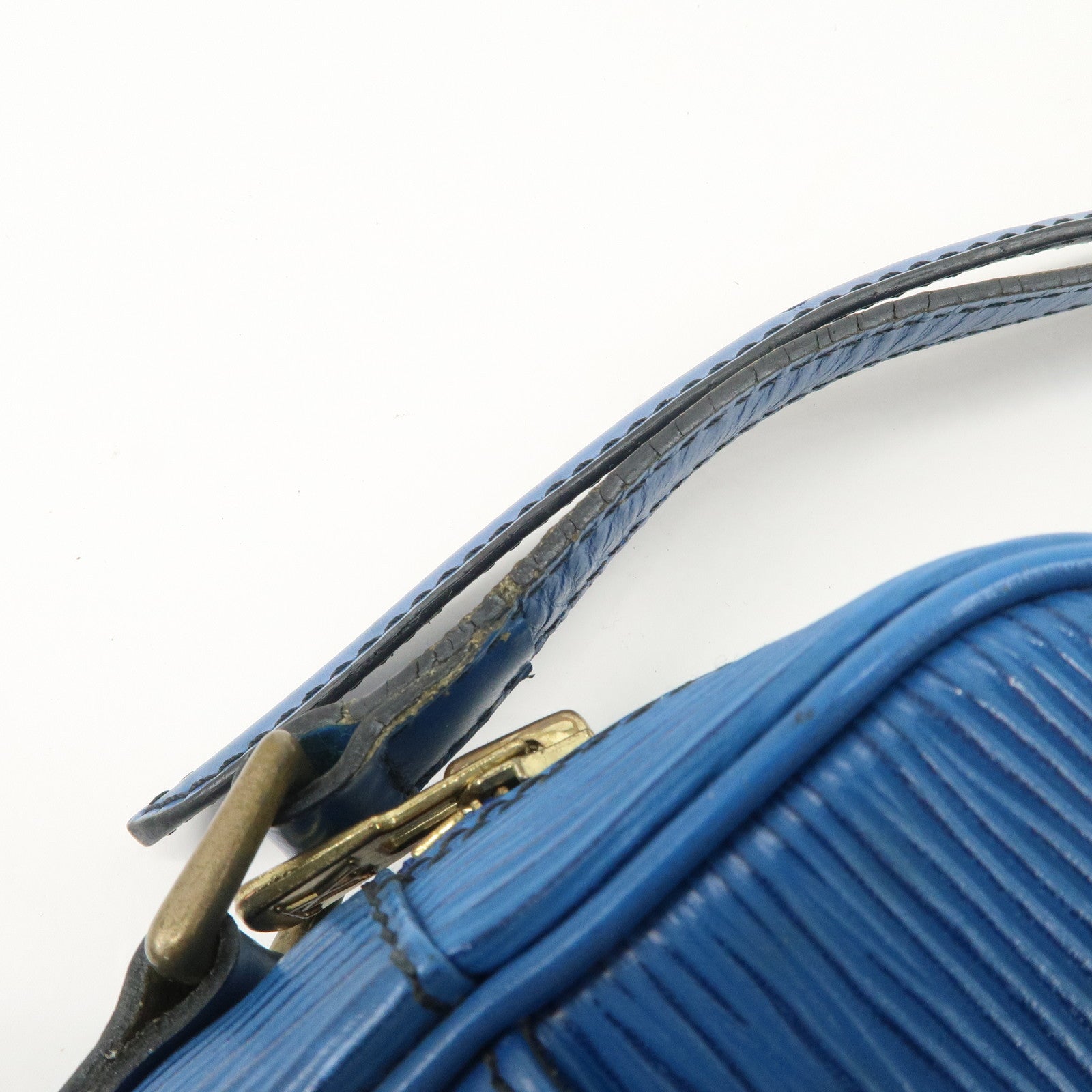 Louis Vuitton Epi Leather Danube Shoulder Bag Toledo Blue M45635