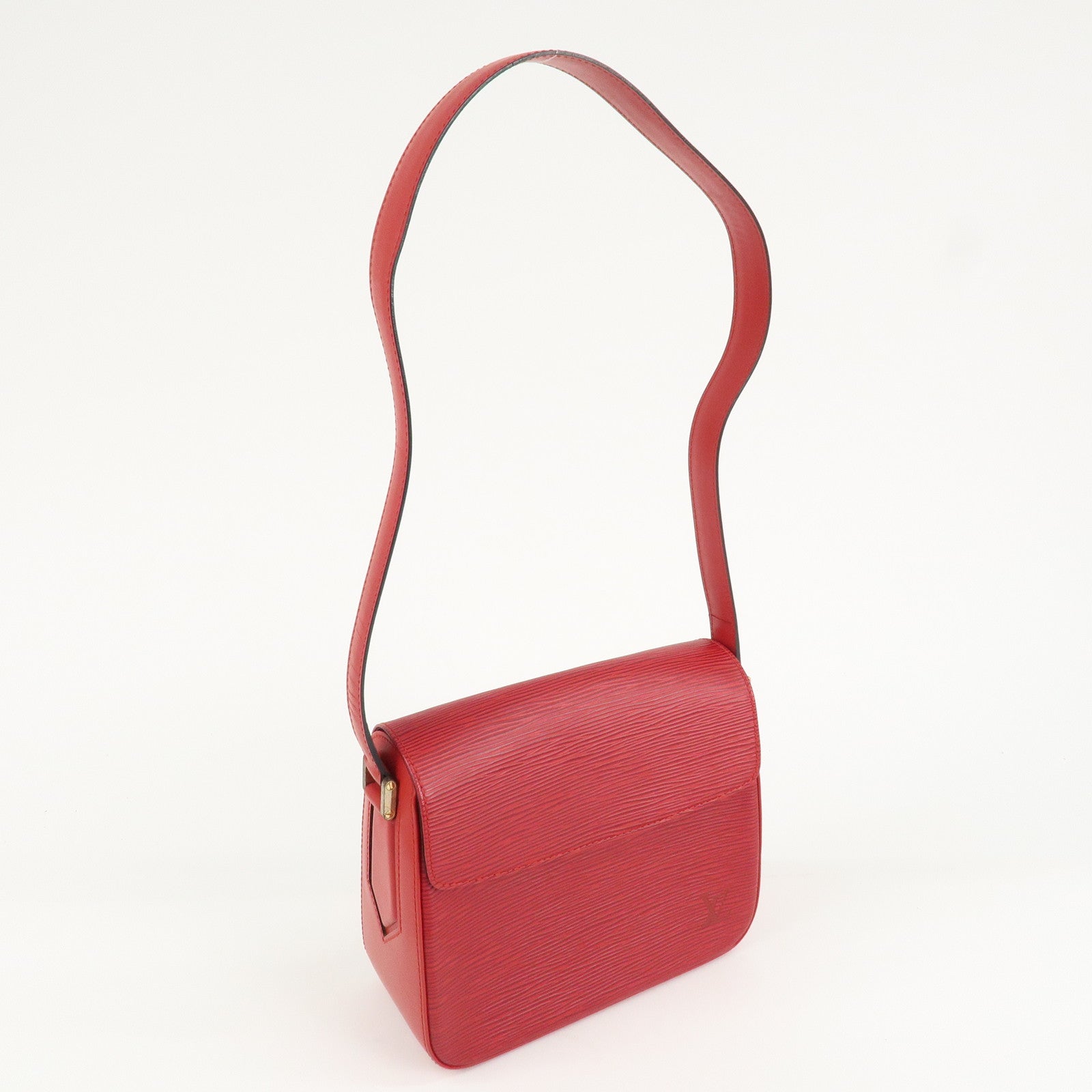Louis Vuitton Epi Leather Buci Shoulder Bag Castilian Red M52207 Used