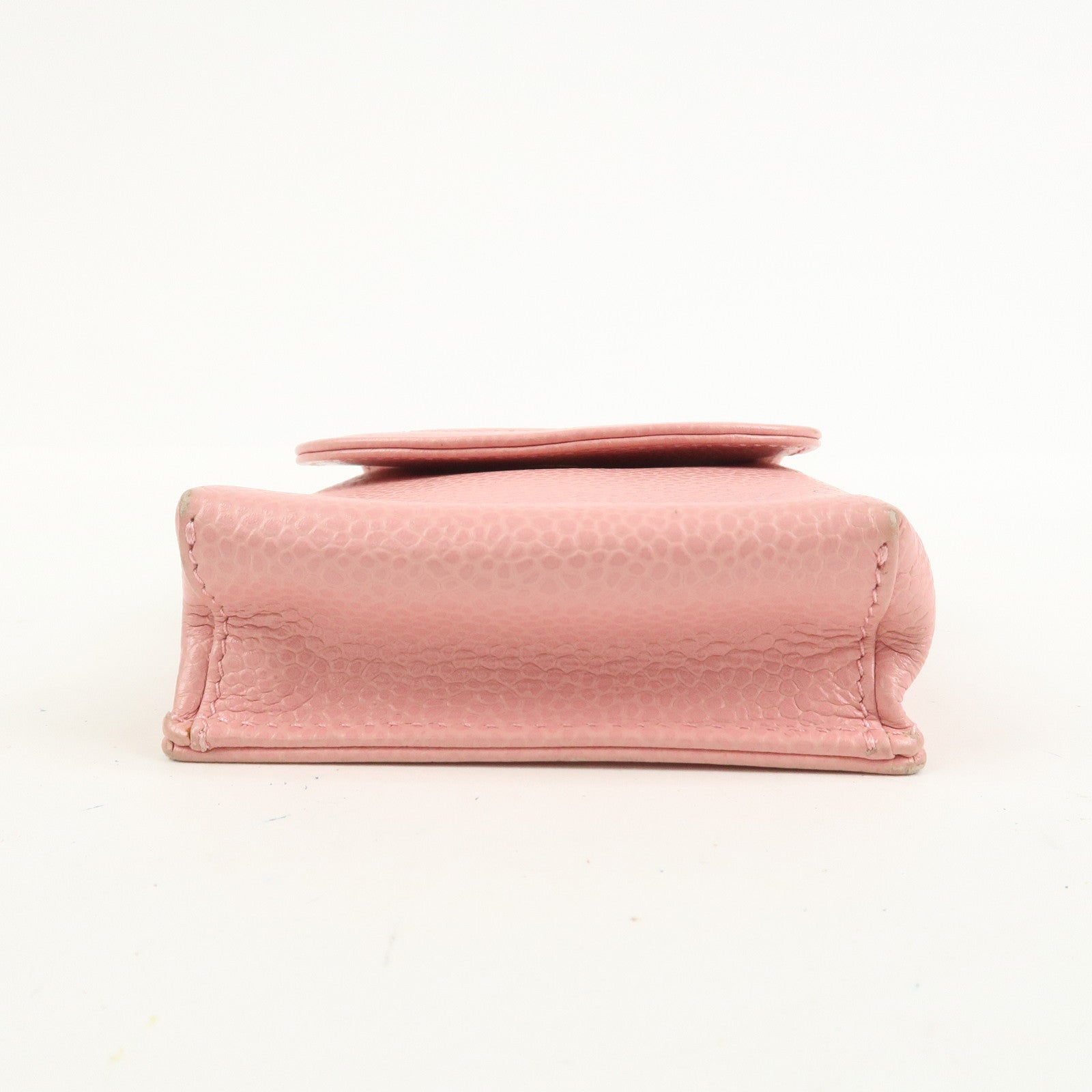 CHANEL COCO Mark Caviarskin Cigarette Case Pink
