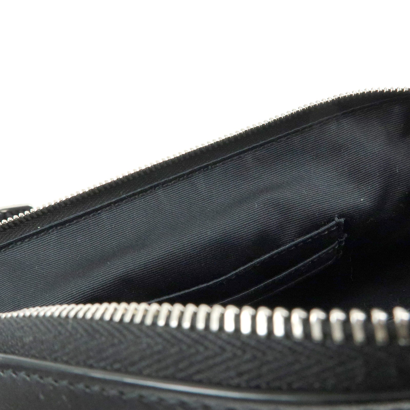 SAINT LAURENT PARIS Canvas Leather Waist Bag Body Bag Black 557831