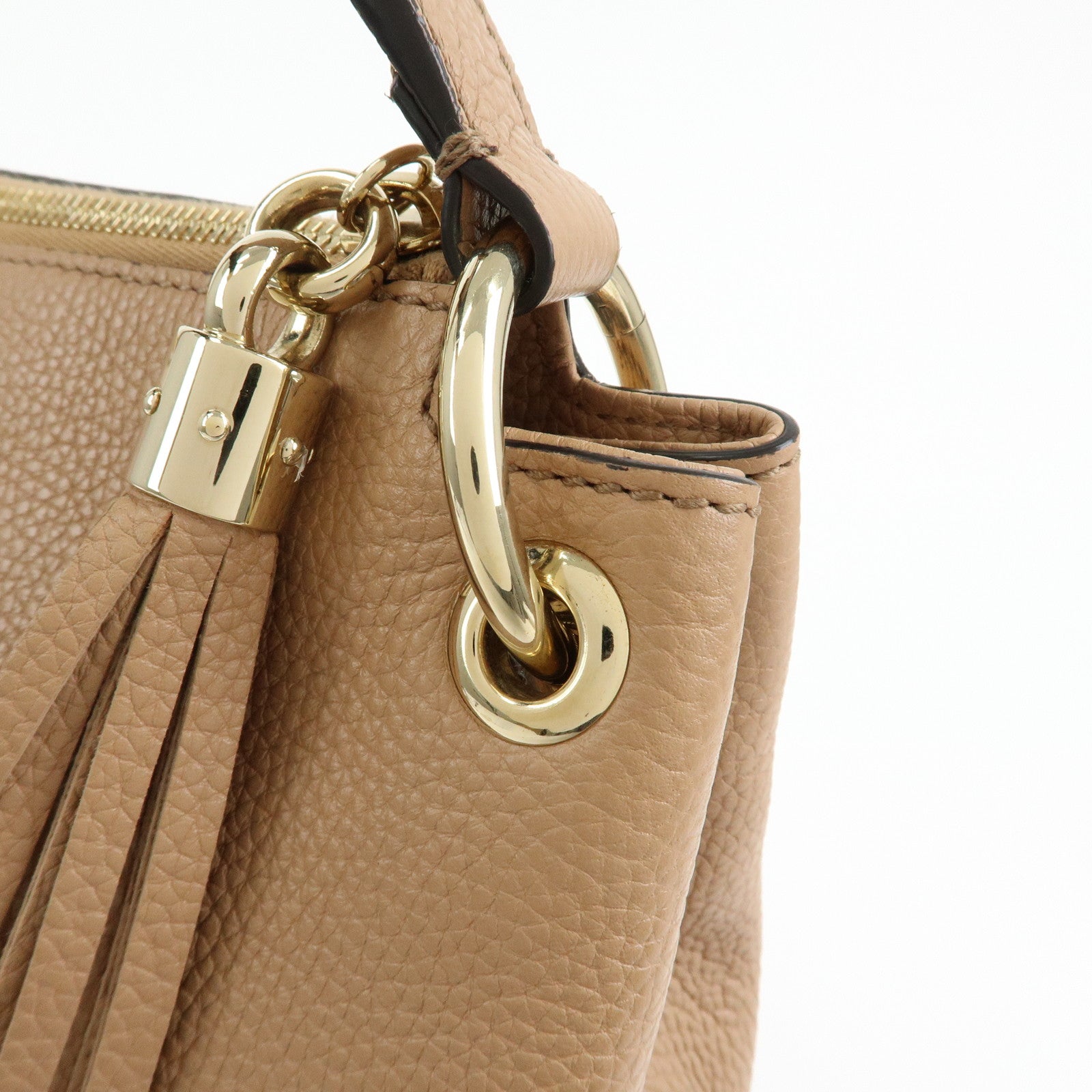 GUCCI SOHO 2Way Bag Hand Bag Shoulder Bag Beige 536194