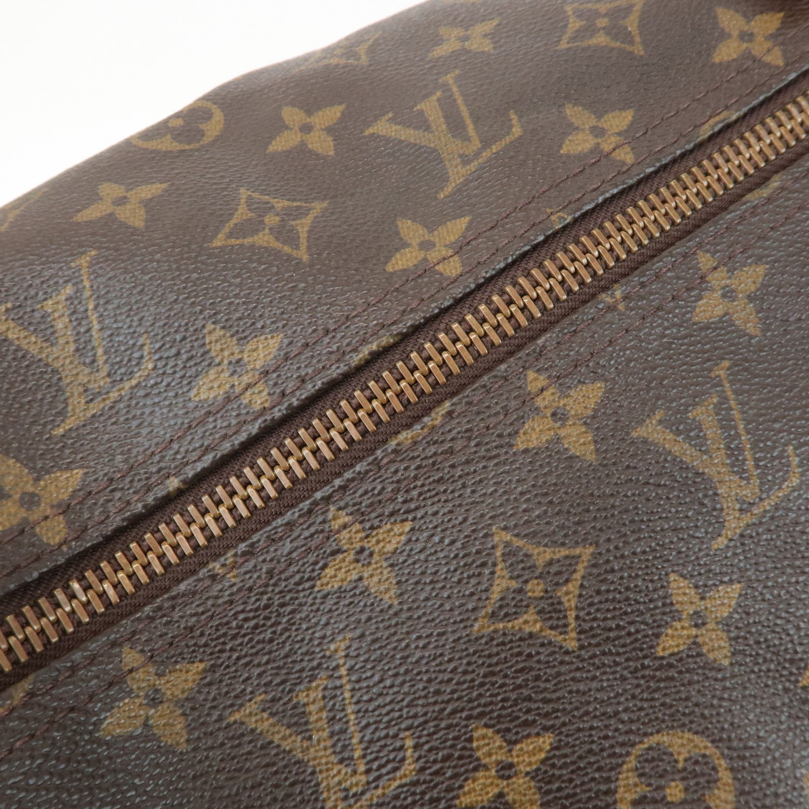 Louis Vuitton Monogram Keep All 60 Boston Bag Hand Bag Brown M41422 Used