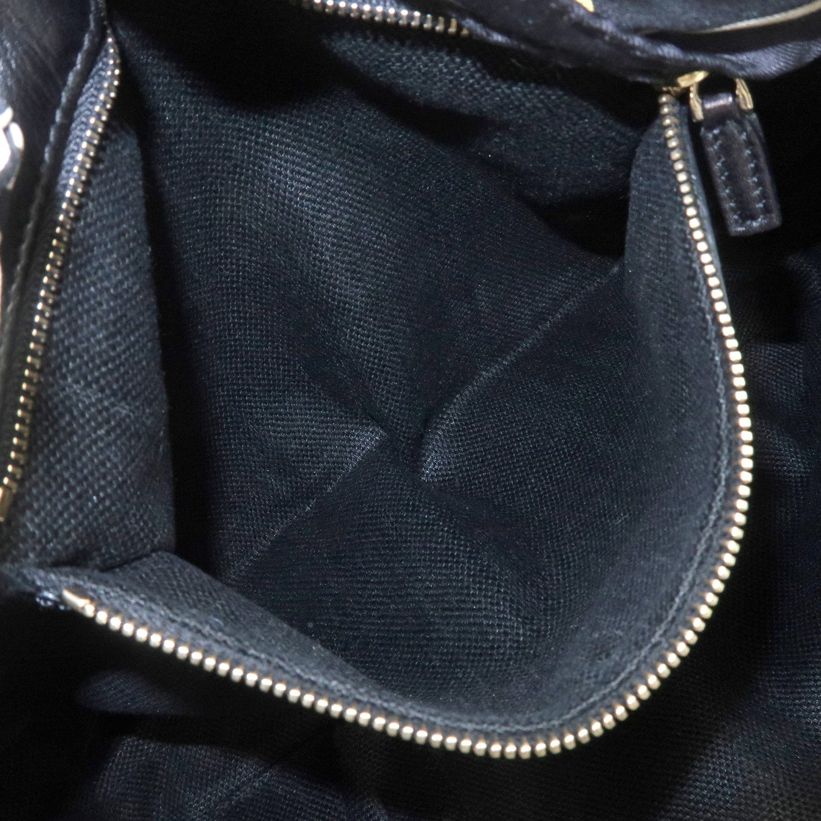 GUCCI Canvas Leather Hand Bag Tote Bag Black 163861