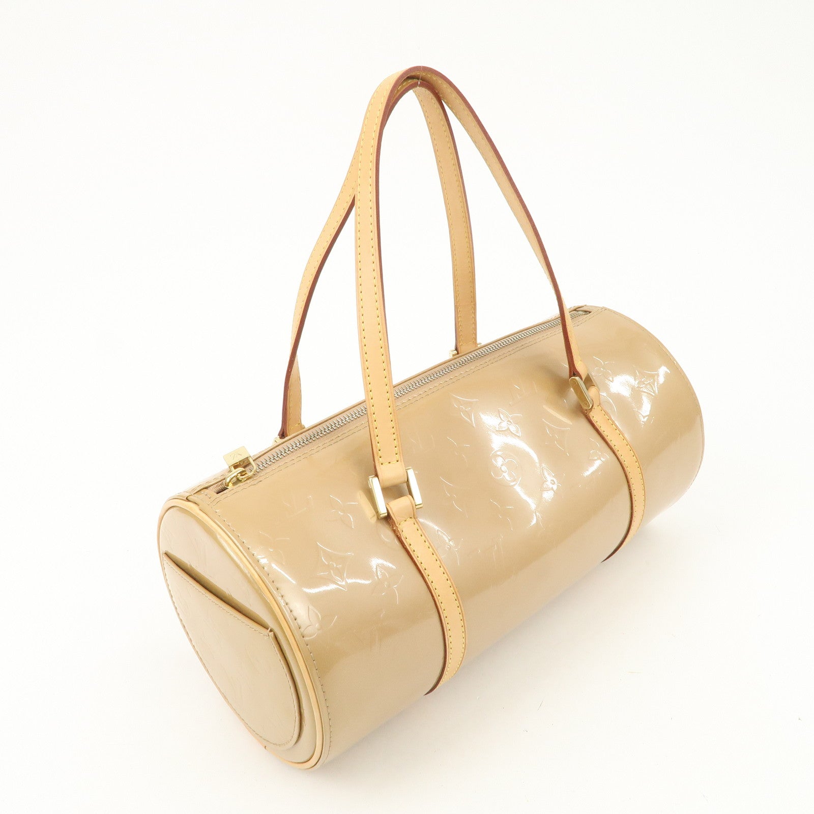 Louis Vuitton Monogram Vernis Bedford Hand Bag Beige M91329 Used