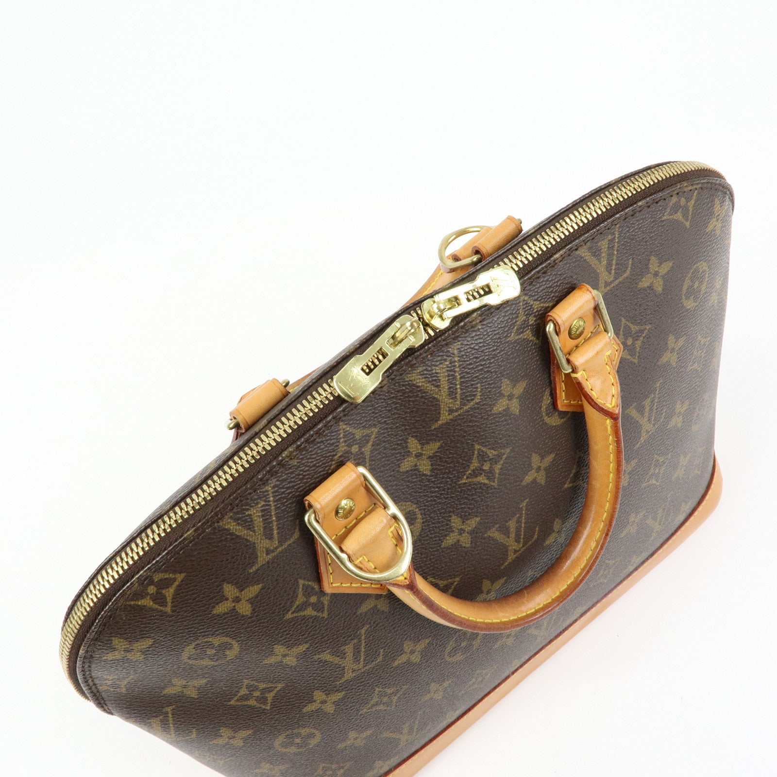 Louis Vuitton Monogram Alma PM Hand Bag Brown M51130