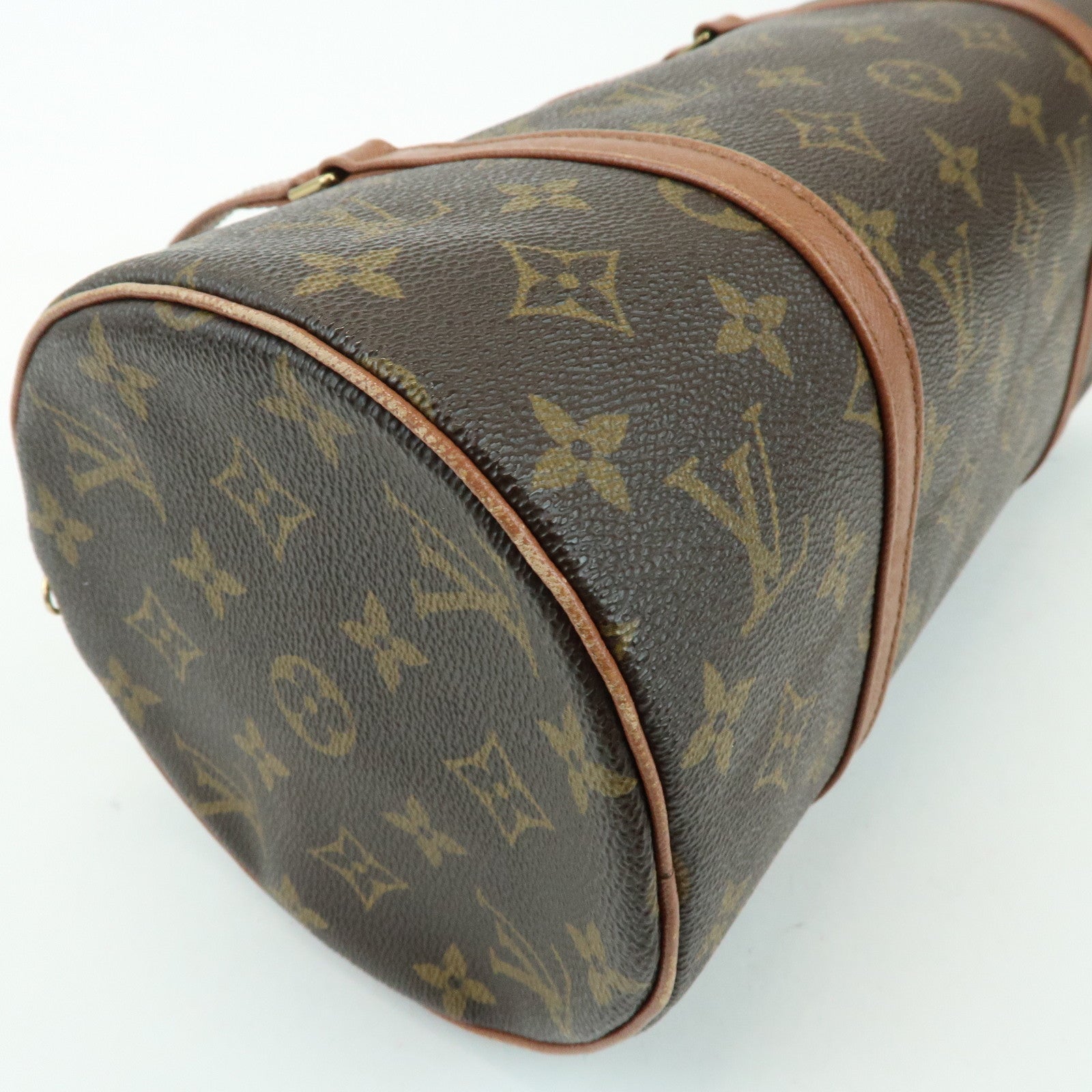 Louis Vuitton Monogram Papillon 30 Hand Bag Brown M51385