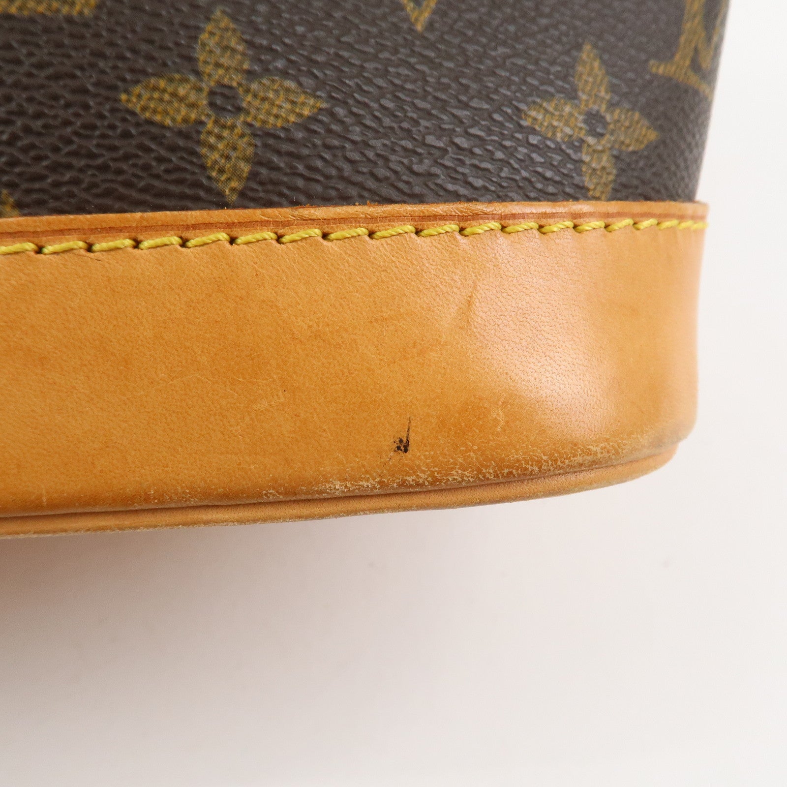 Louis Vuitton Monogram Alma Hand Bag Brown M51130