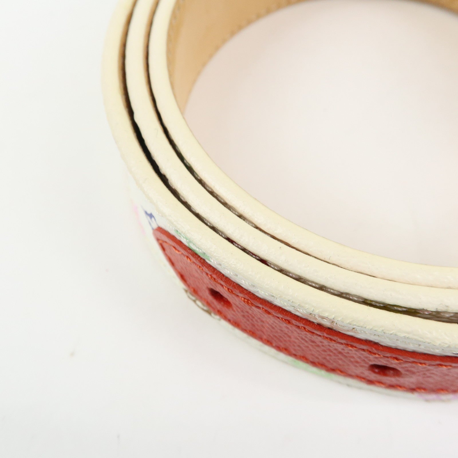 Louis Vuitton Monogram Multicolor Ceinture Candy Belt Blanc M9731
