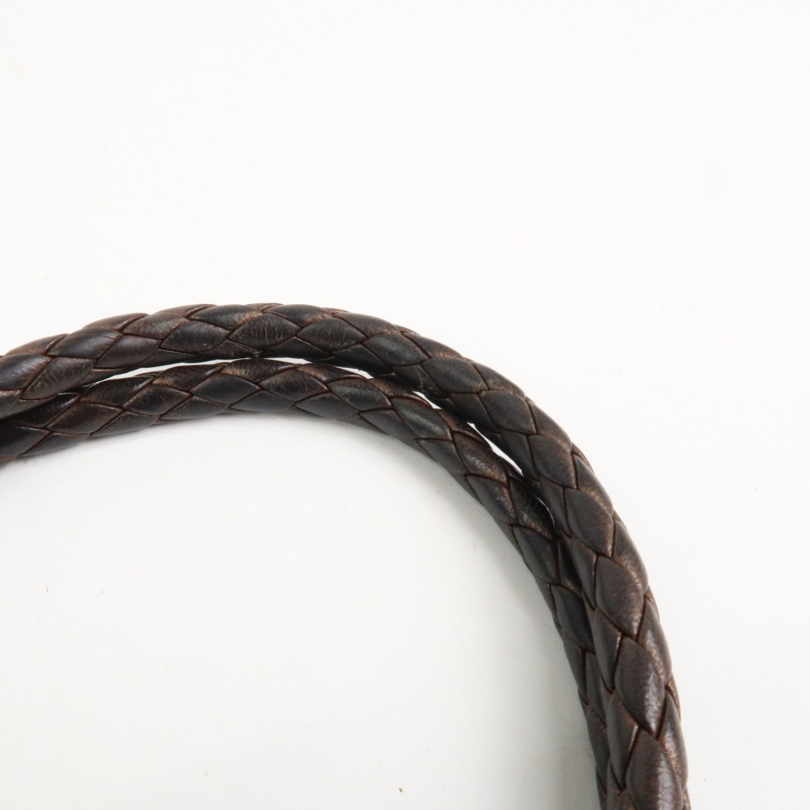 Ferragamo Gancini Logo Leather Tote Bag Shoulder Bag Brown