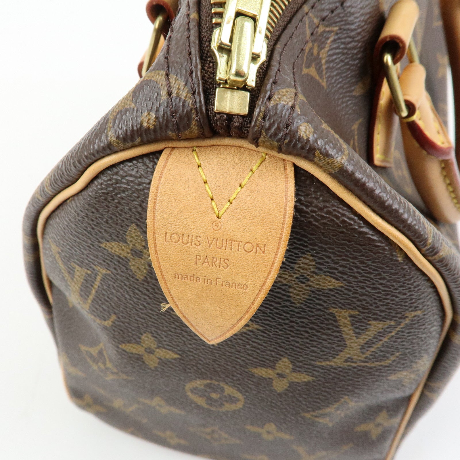 Louis Vuitton Monogram Speedy 25 Hand Bag Boston Bag Brown M41109