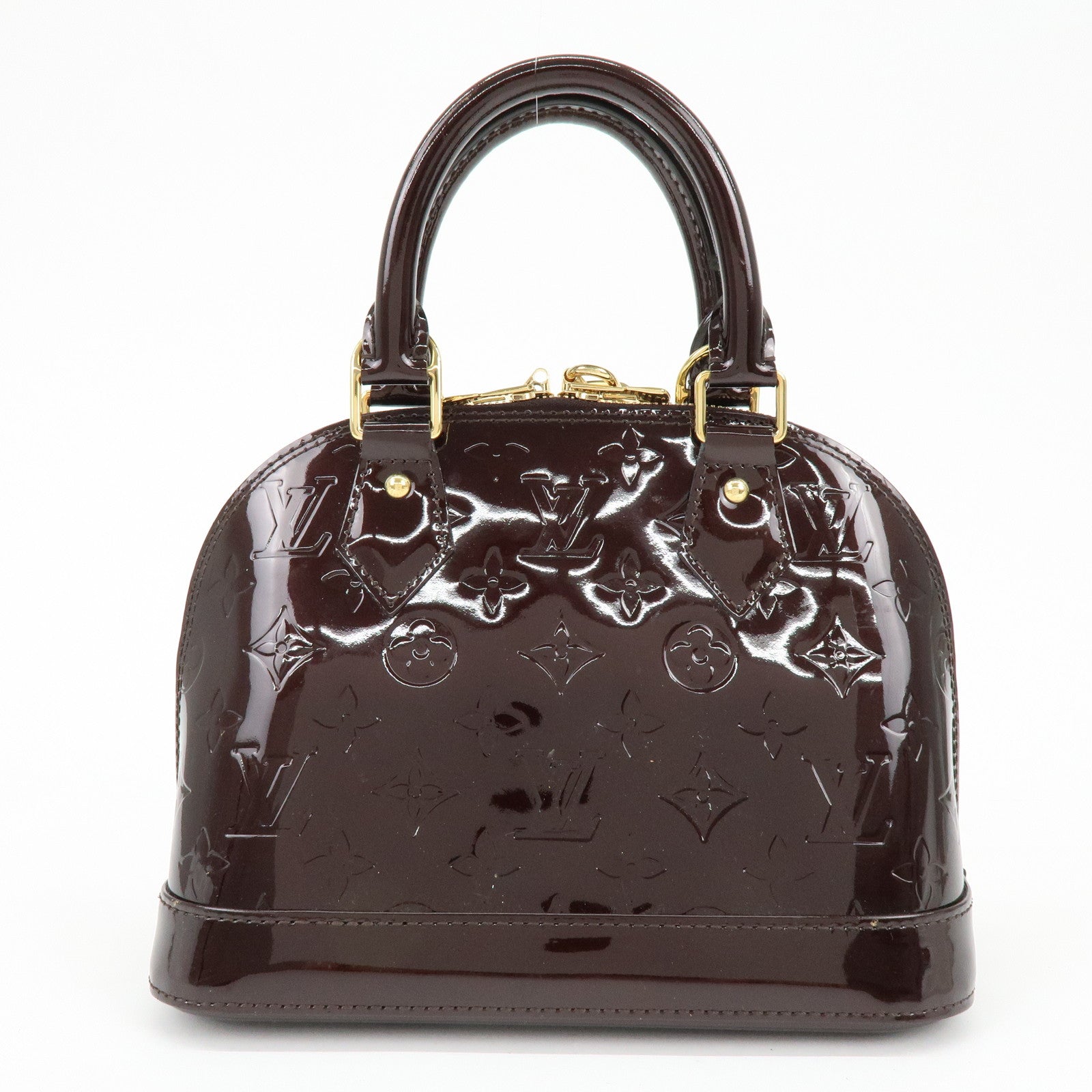 Louis Vuitton Monogram Vernis Alma BB 2Way Bag Amarante M91678