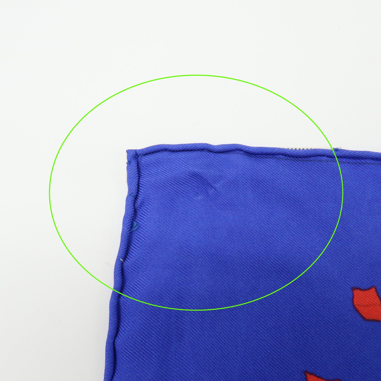 HERMES Carre 90 Silk 100% Scarf EN COURSE Purple Blue