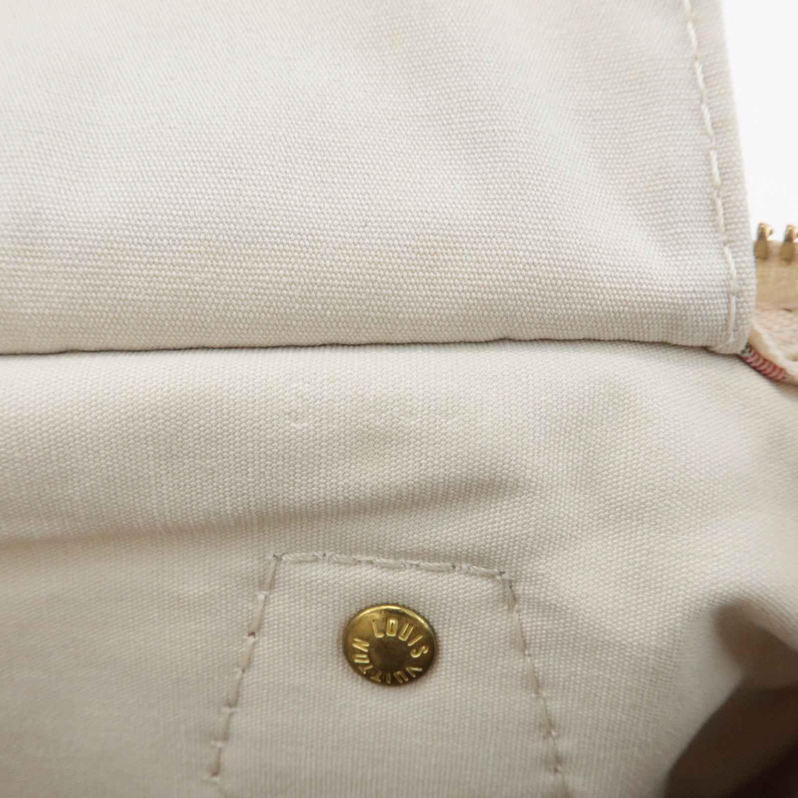 Louis Vuitton Monogram Mini Lin Speedy 30 Boston Bag Rouge M95501 Used