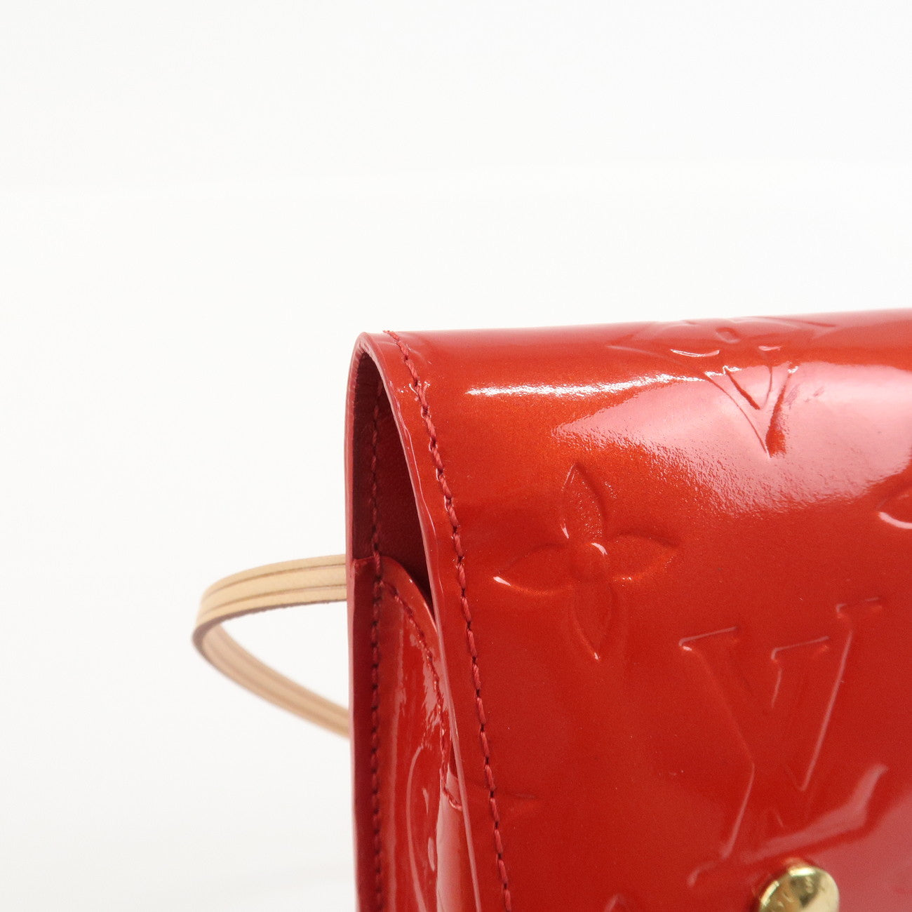 Louis Vuitton Monogram Vernis Green Cigarette Case Rouge M91155