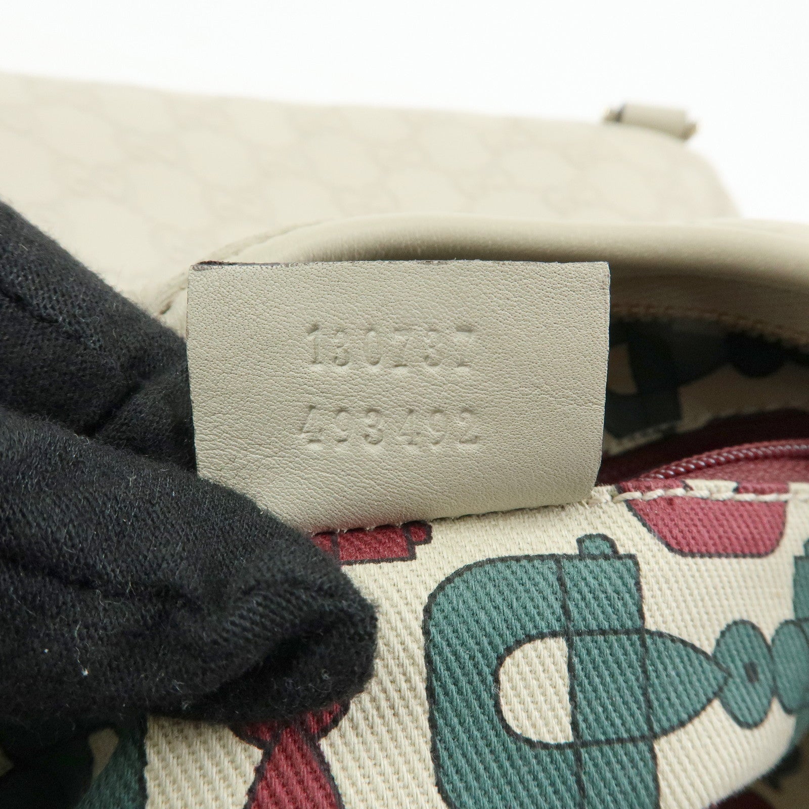 GUCCI Abbey Guccissima Leather Shoulder Bag Hand Bag White 130737